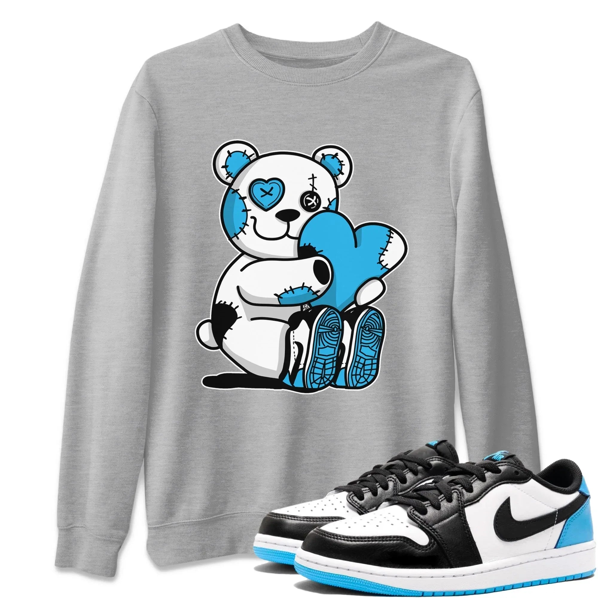 Hugging Bear Unisex Tops - Air Jordan 1 Powder Blue