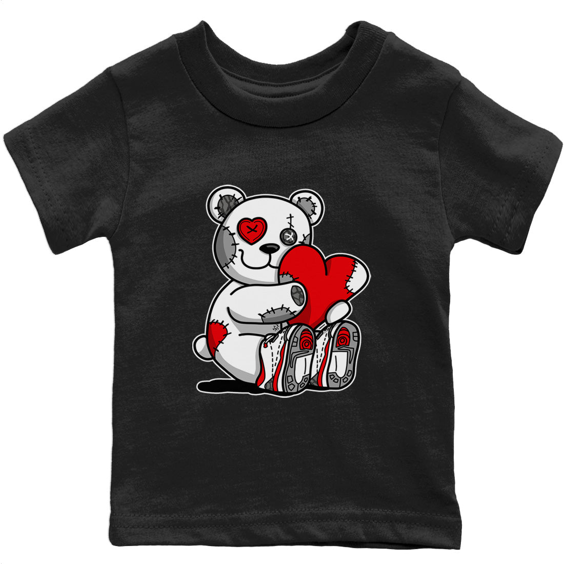 Hugging Bear Kids Tops - Air Jordan 3 Fire Red