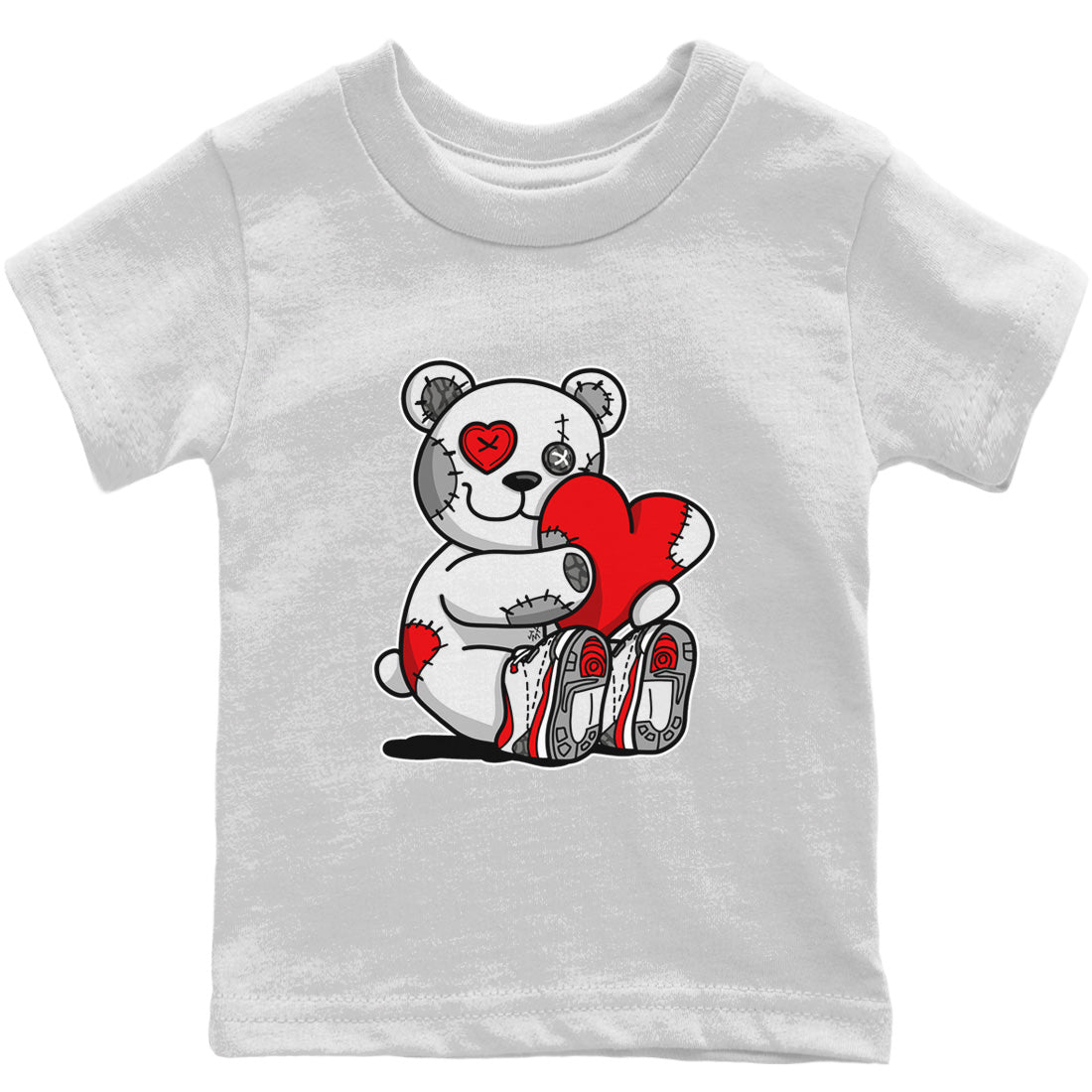 Hugging Bear Kids Tops - Air Jordan 3 Fire Red