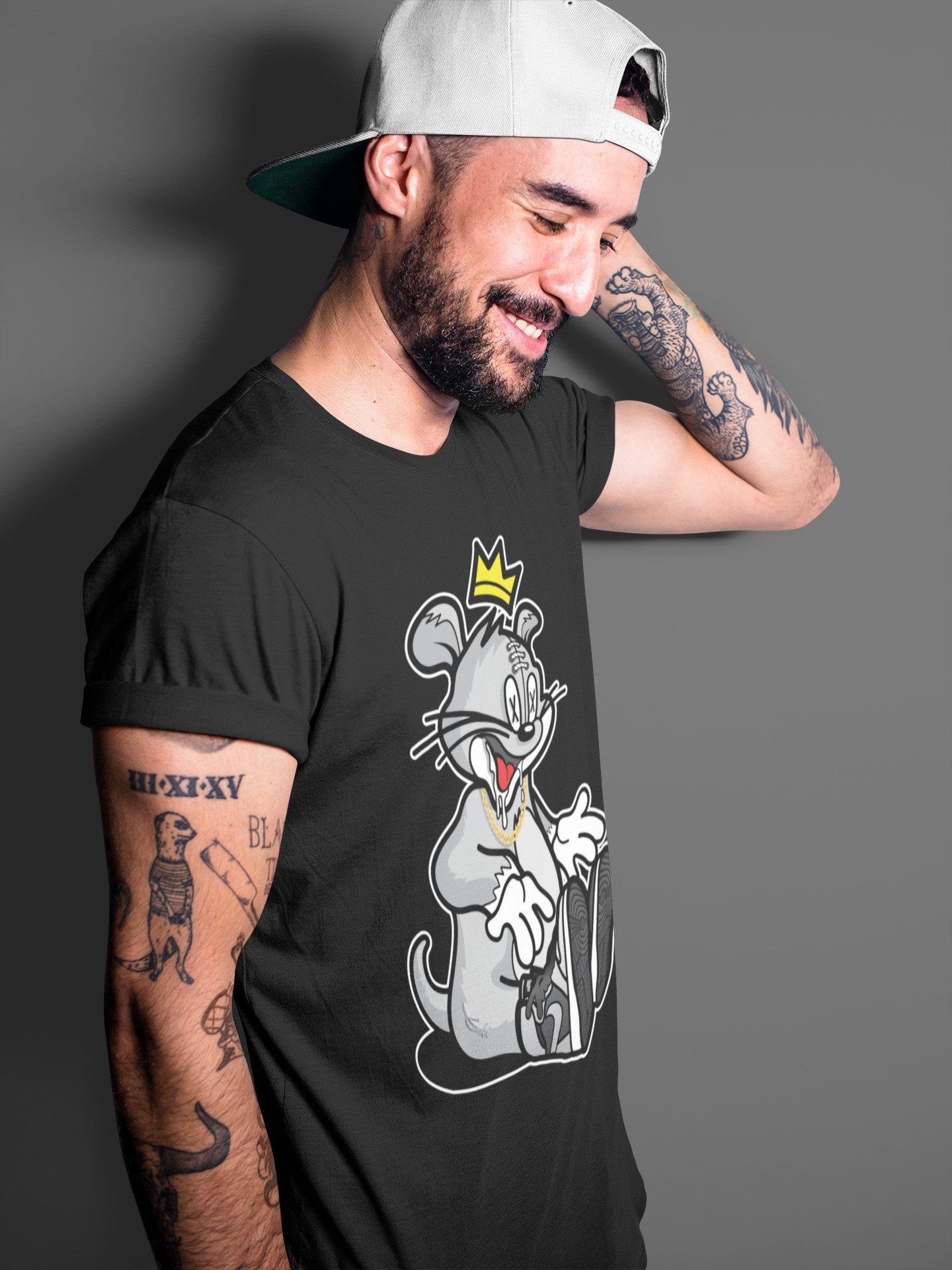 Hungry Cat Unisex Tops - Air Jordan 1 Shadow 2.0