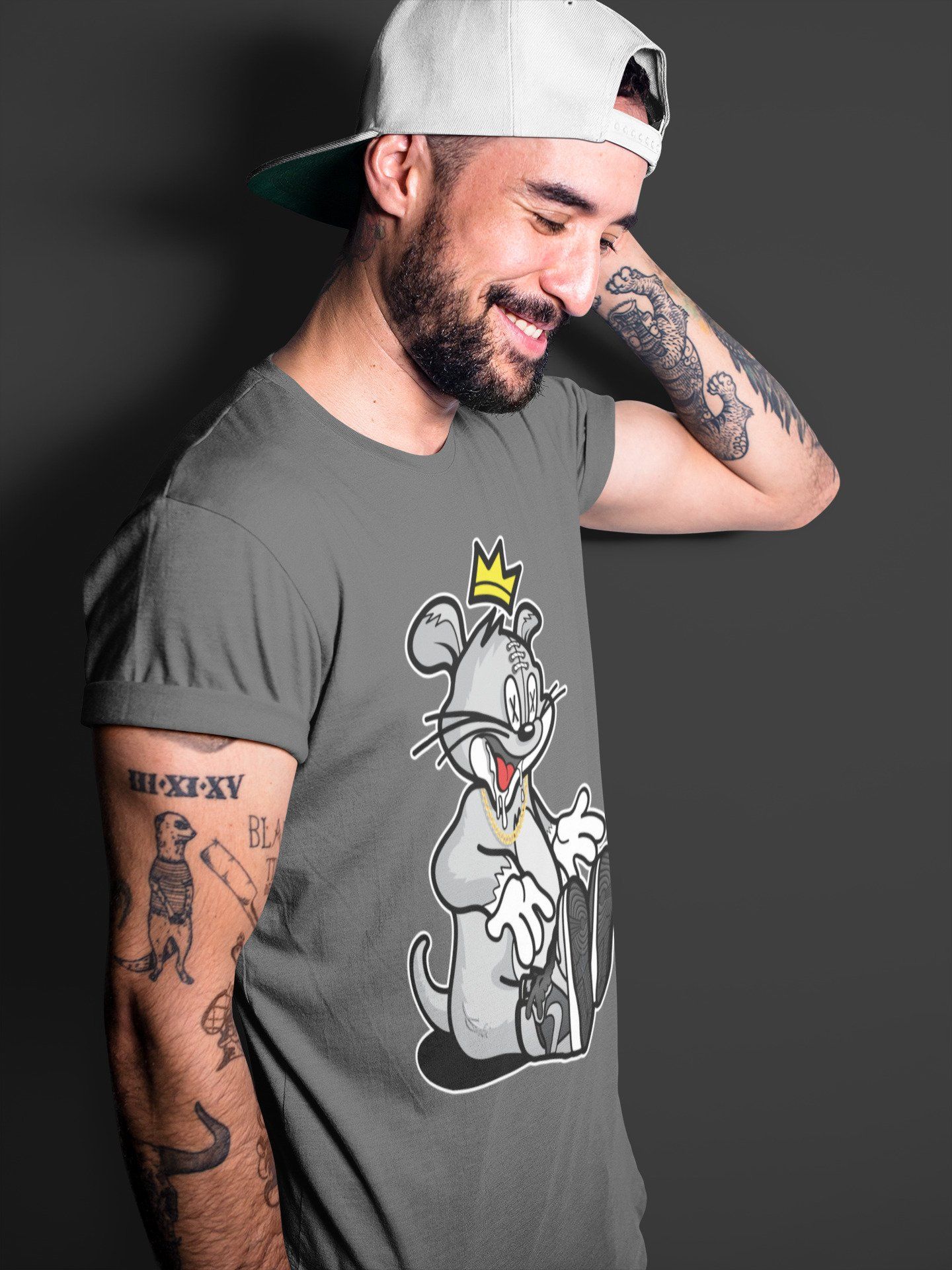 Hungry Cat Unisex Tops - Air Jordan 1 Shadow 2.0