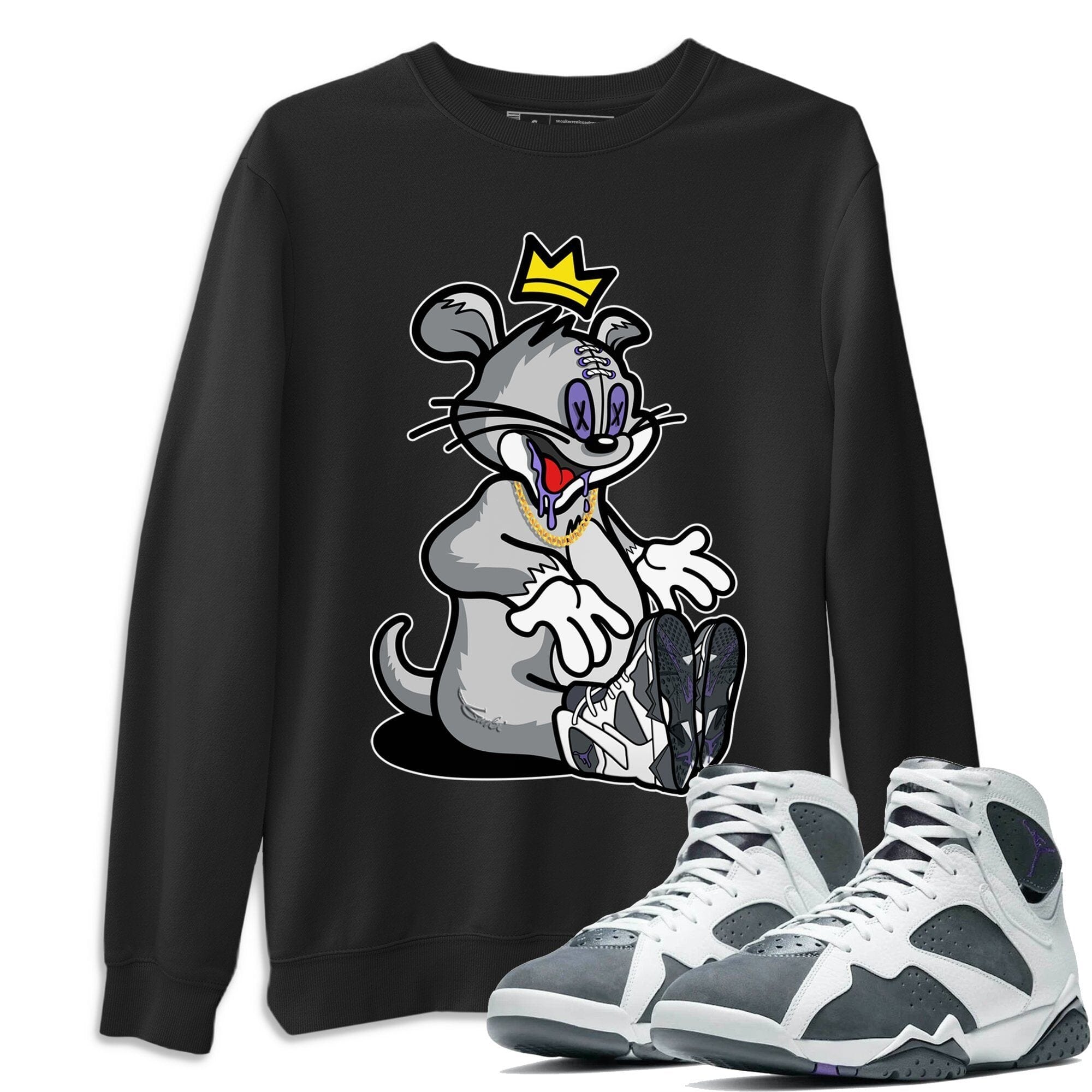 Hungry Cat Unisex Tops - Air Jordan 7 Flint