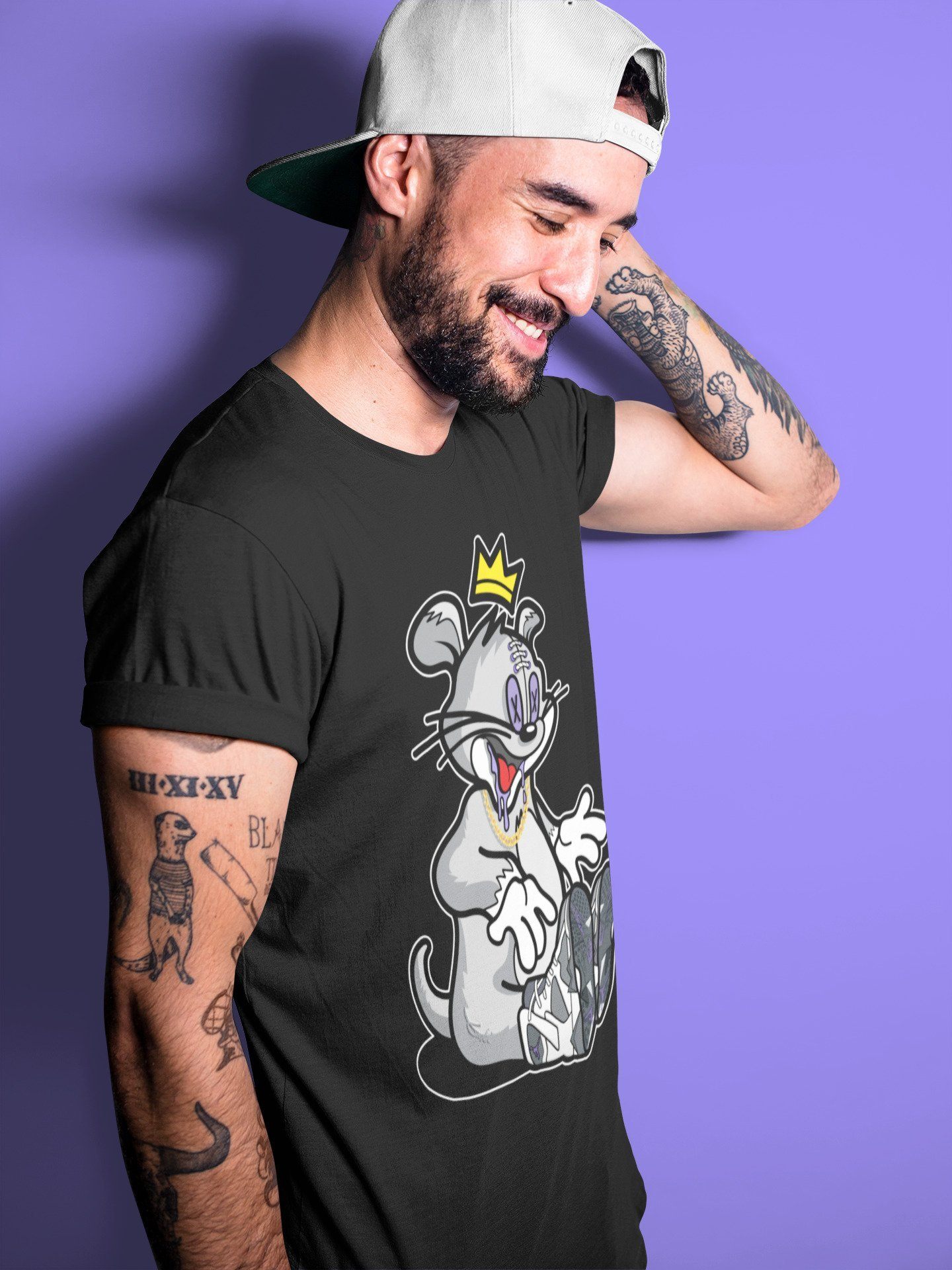 Hungry Cat Unisex Tops - Air Jordan 7 Flint
