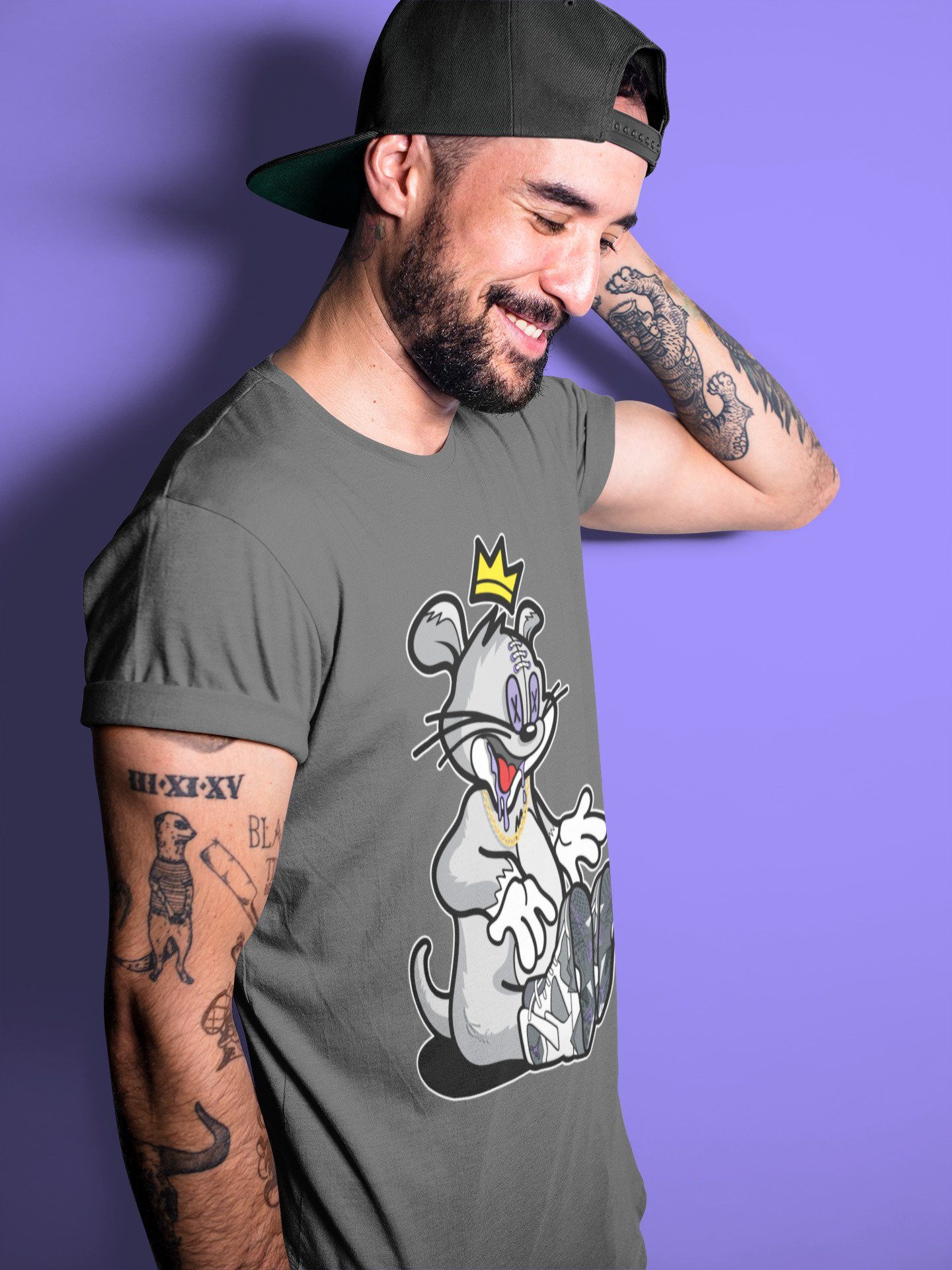 Hungry Cat Unisex Tops - Air Jordan 7 Flint