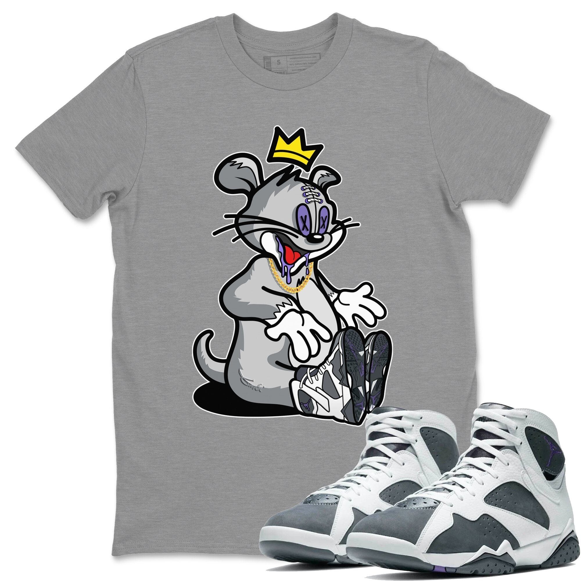 Hungry Cat Unisex Tops - Air Jordan 7 Flint