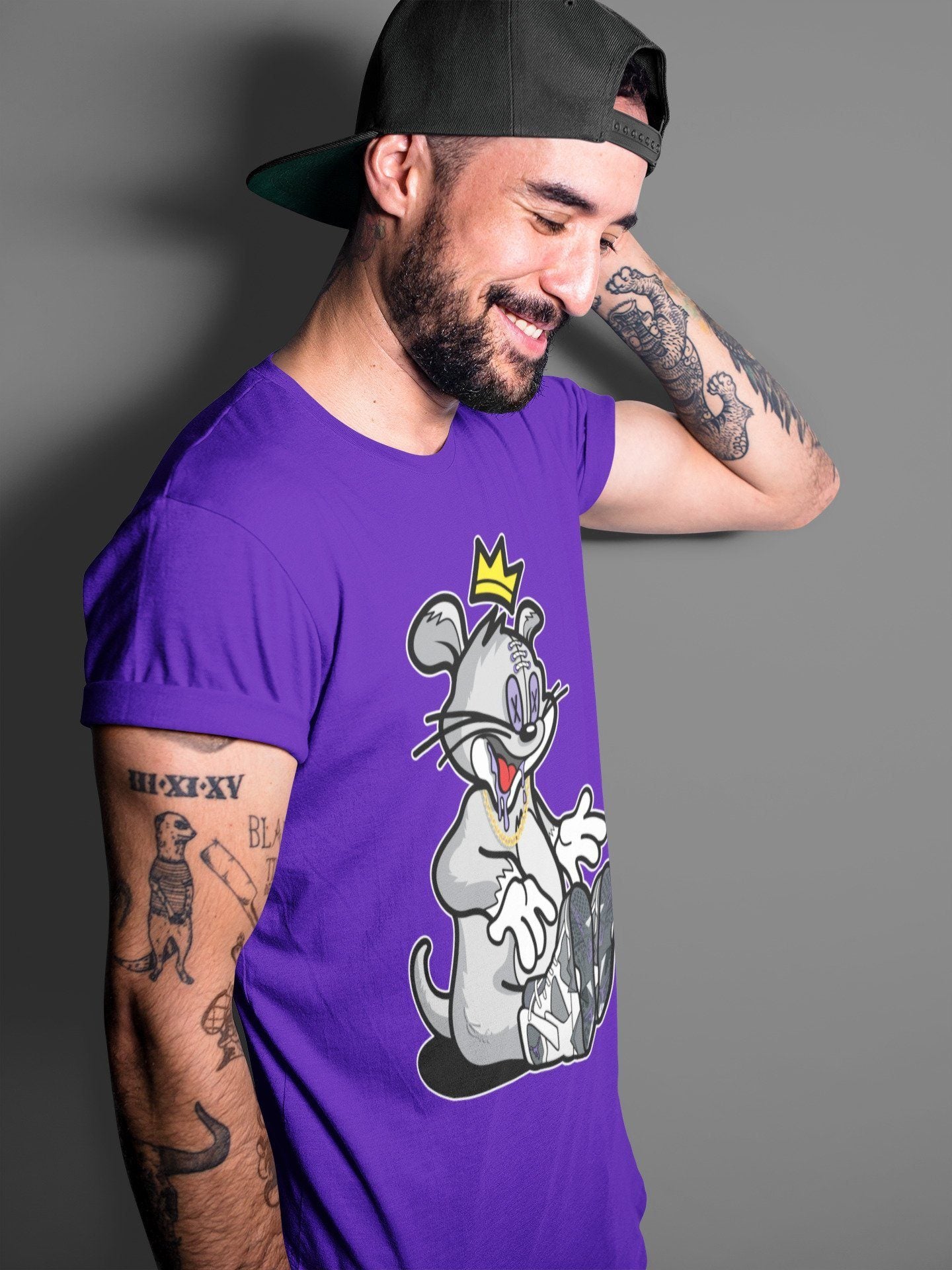Hungry Cat Unisex Tops - Air Jordan 7 Flint