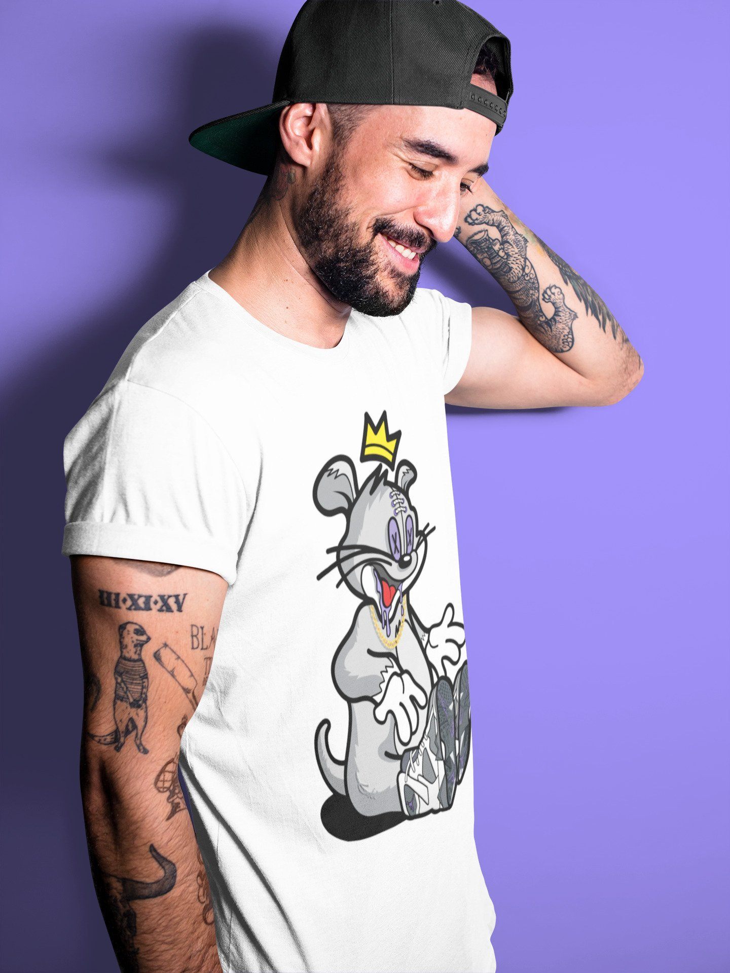 Hungry Cat Unisex Tops - Air Jordan 7 Flint