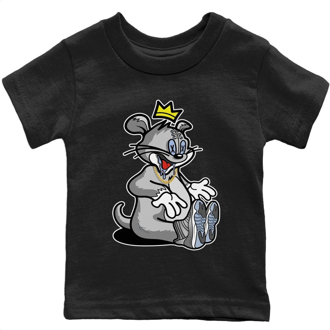 Hungry Cat Kids Tops - Air Jordan 11 Cool Grey