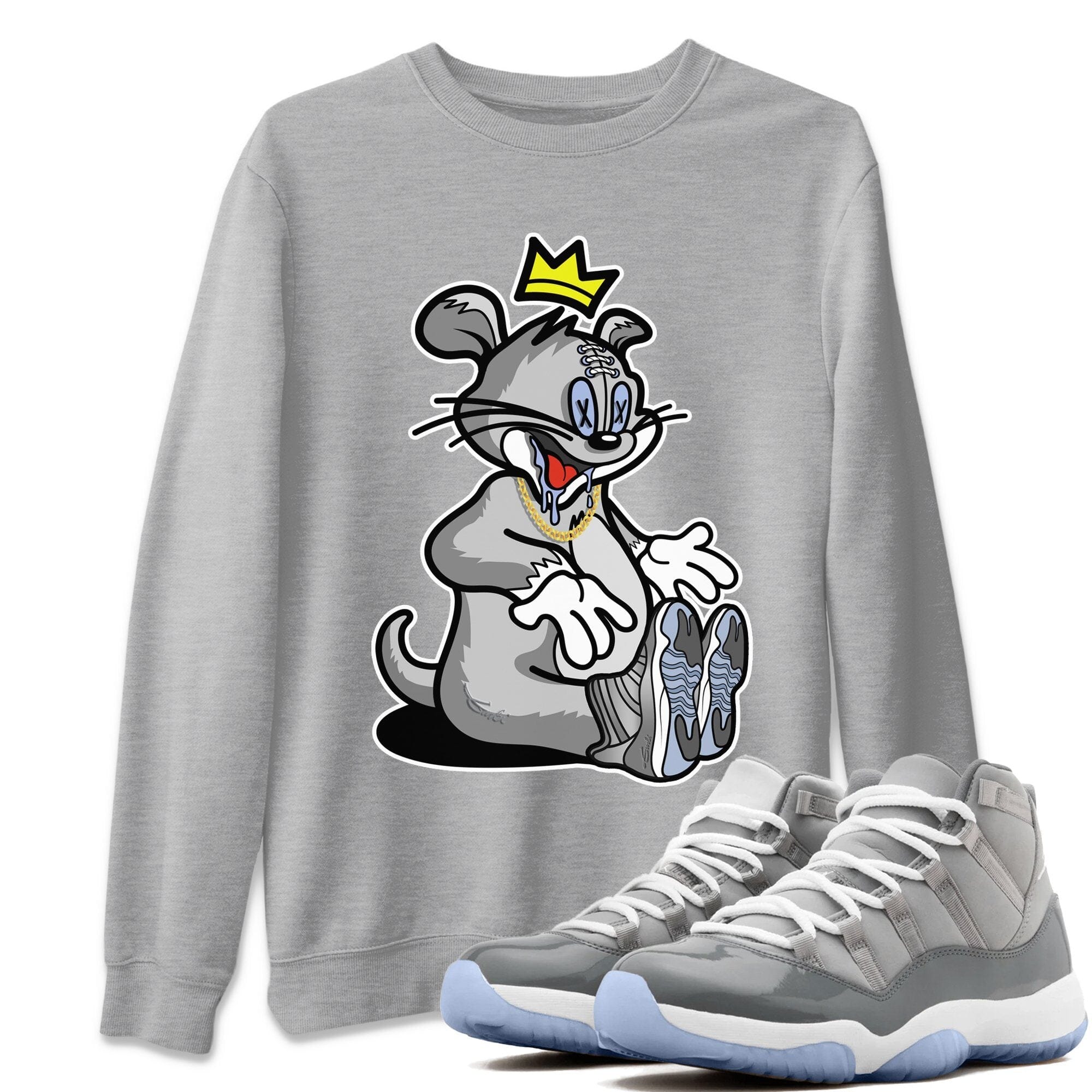 Hungry Cat Unisex Tops - Air Jordan 11 Cool Grey