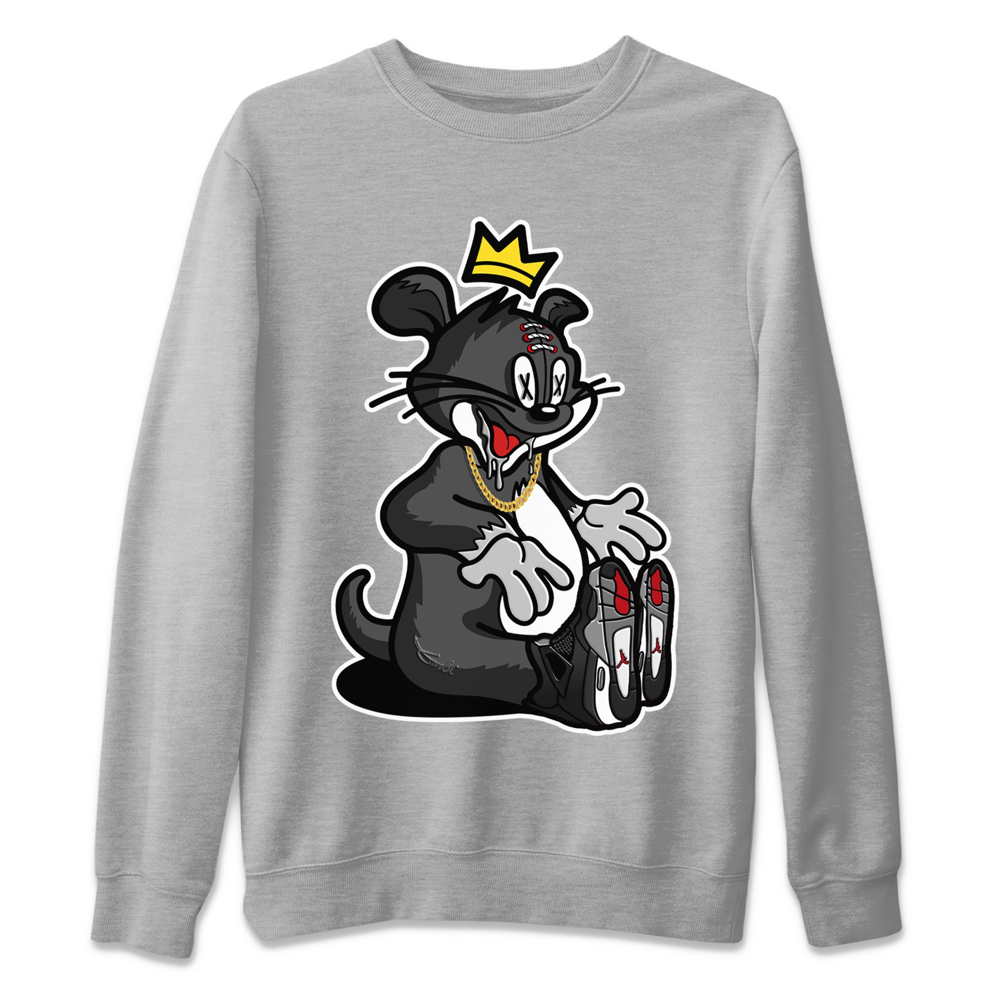 Hungry Cat Unisex Tops - Air Jordan 4 Black Canvas