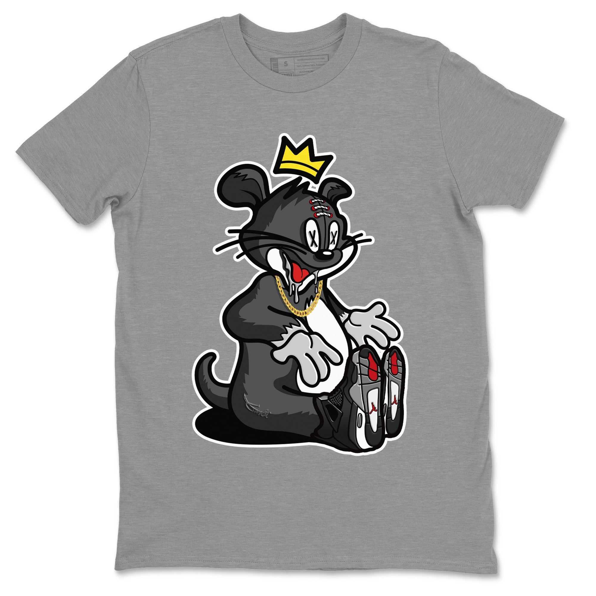 Hungry Cat Unisex Tops - Air Jordan 4 Black Canvas