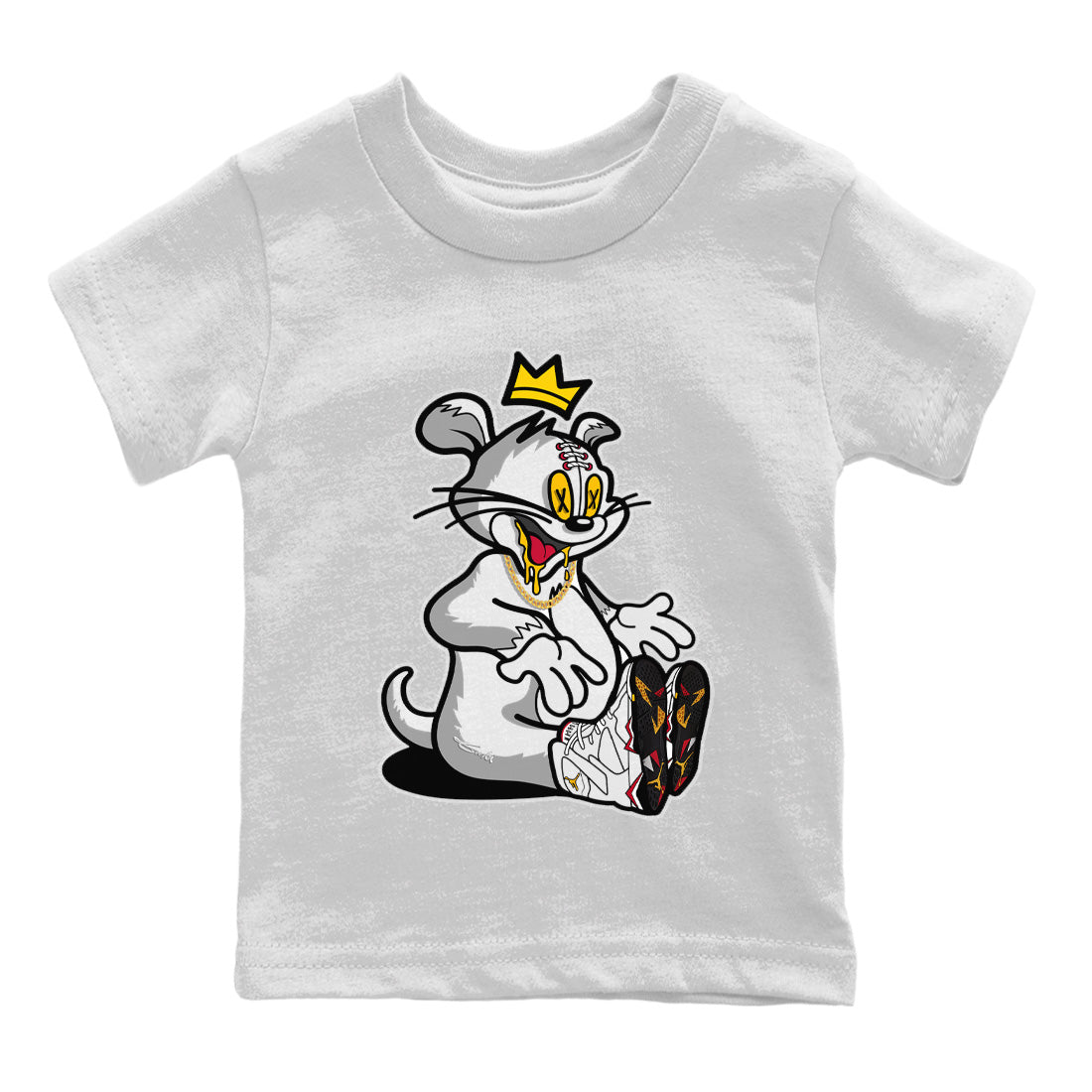 Hungry Cat Kids Tops - Air Jordan 7 Cardinal