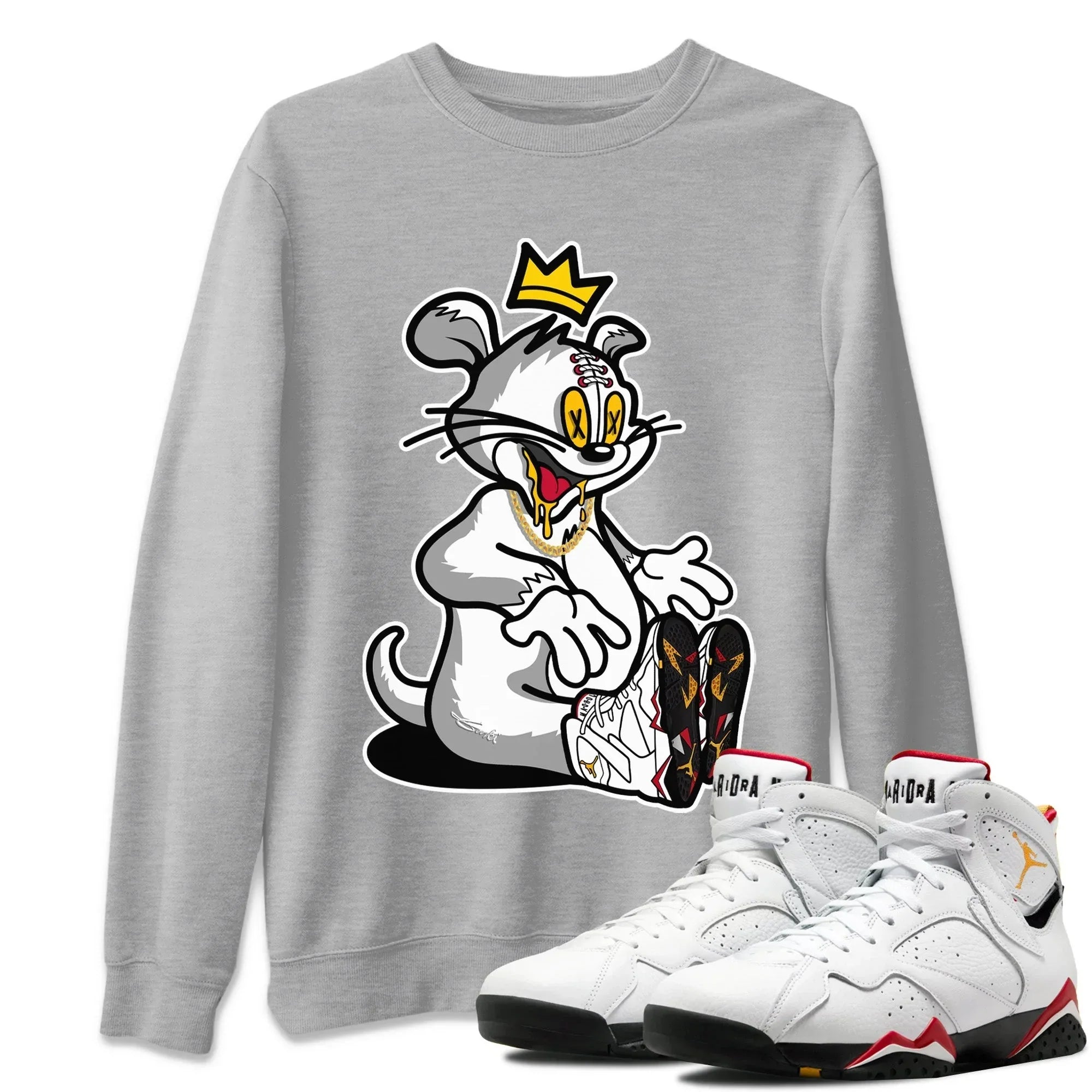 Hungry Cat Unisex Tops - Air Jordan 7 Cardinal