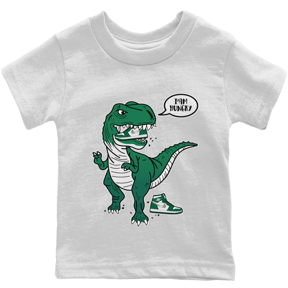 Hungry Dino Kids Tops - Air Jordan 1 Gorge Green