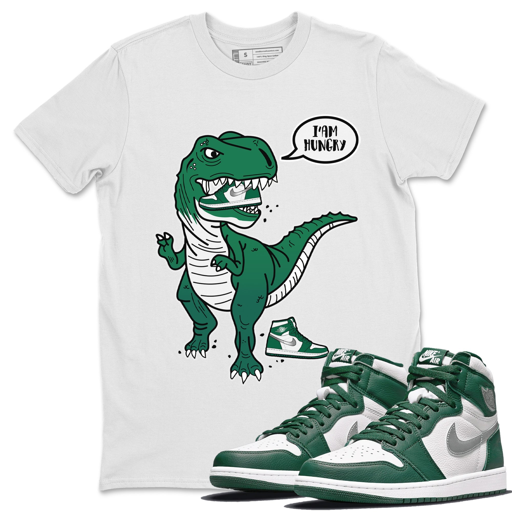 Hungry Dino Unisex Tops - Air Jordan 1 Gorge Green