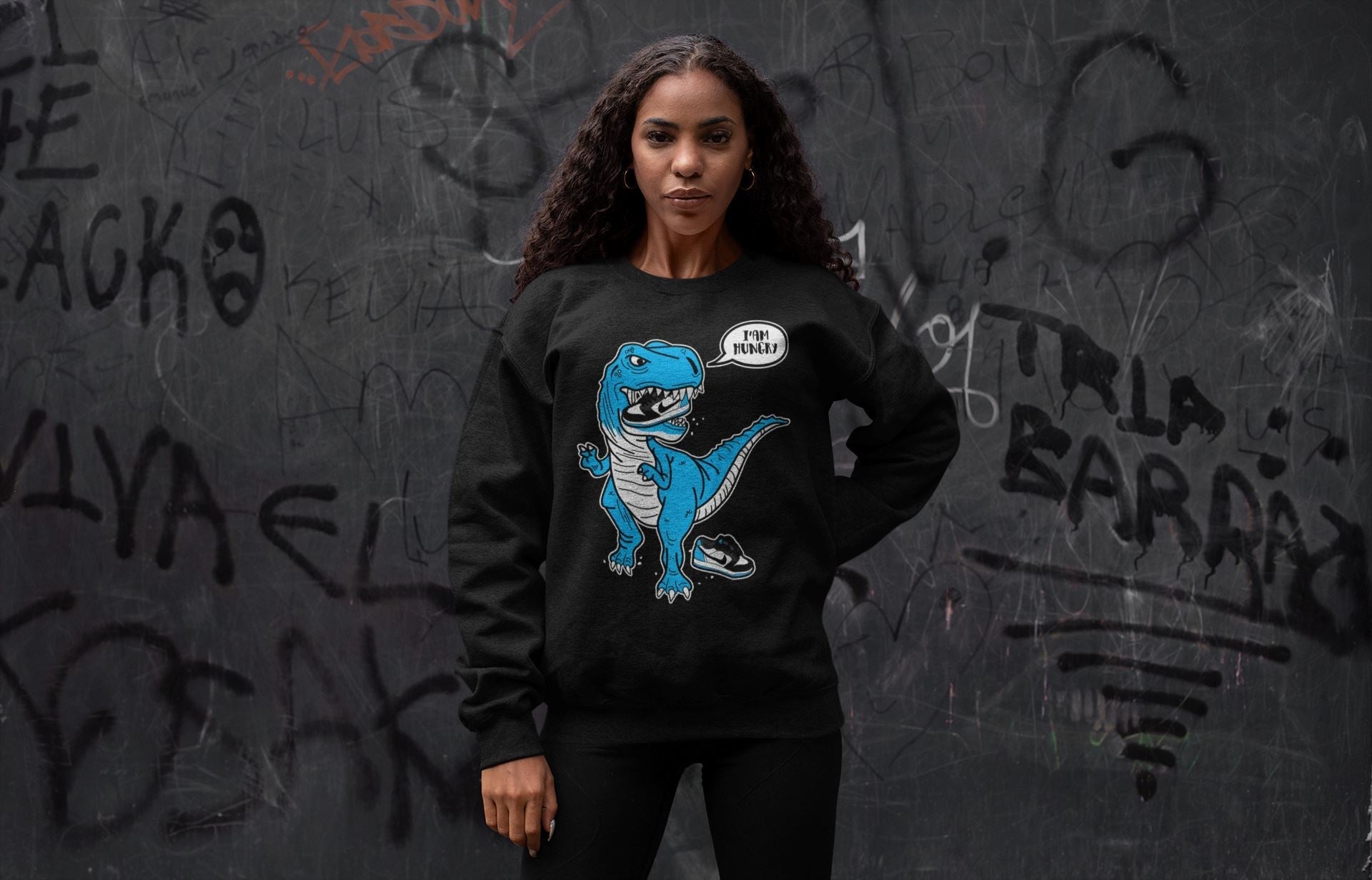 Hungry Dino Unisex Tops - Air Jordan 1 Powder Blue