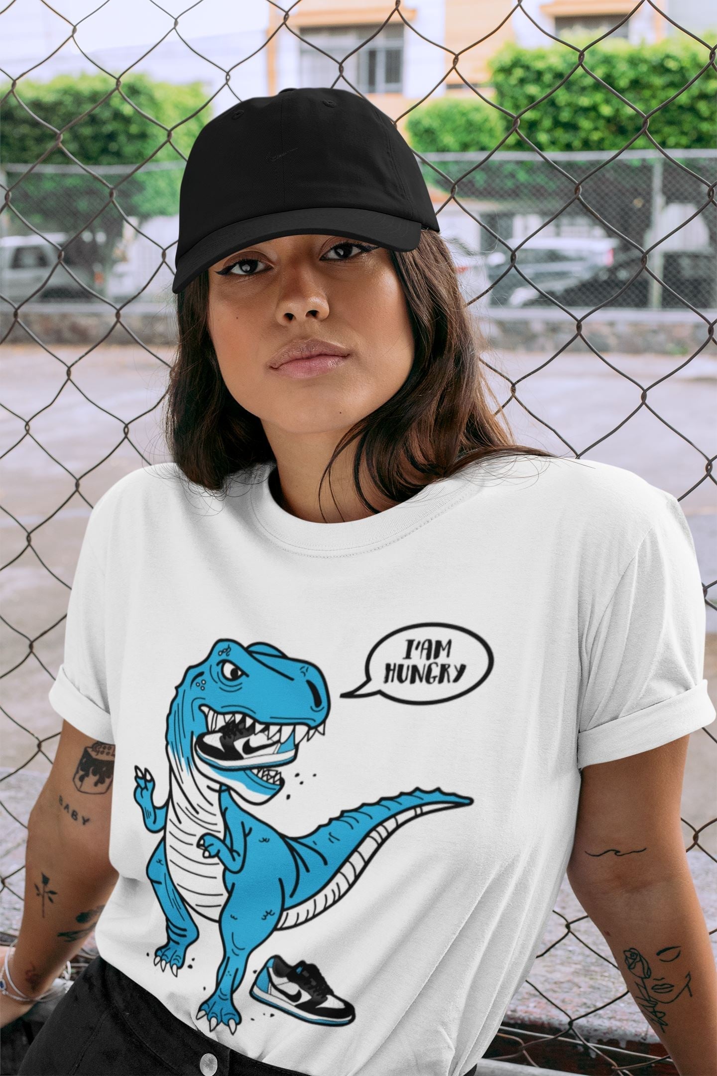 Hungry Dino Unisex Tops - Air Jordan 1 Powder Blue