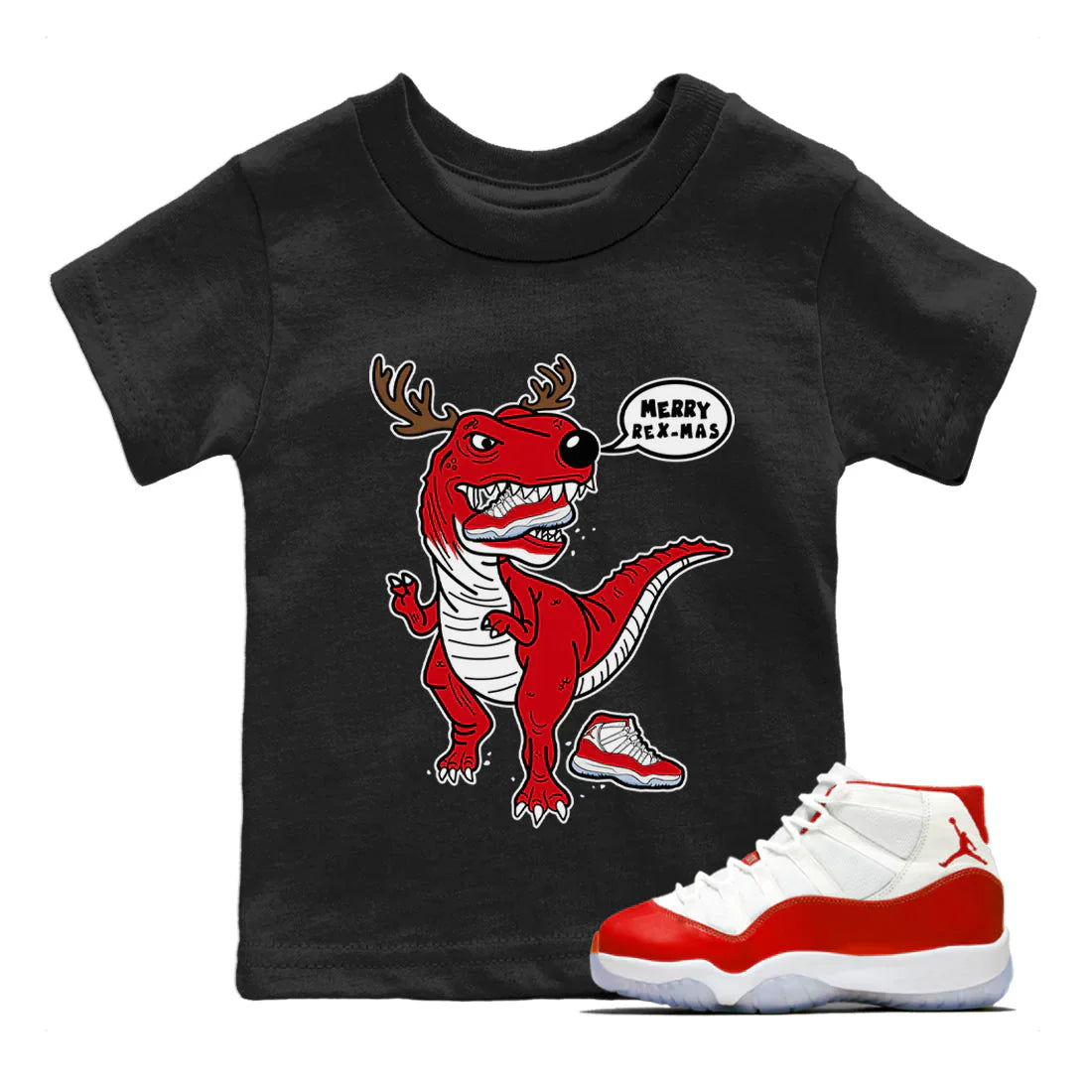 Hungry Dino Kids Tops - Air Jordan 11 Cherry