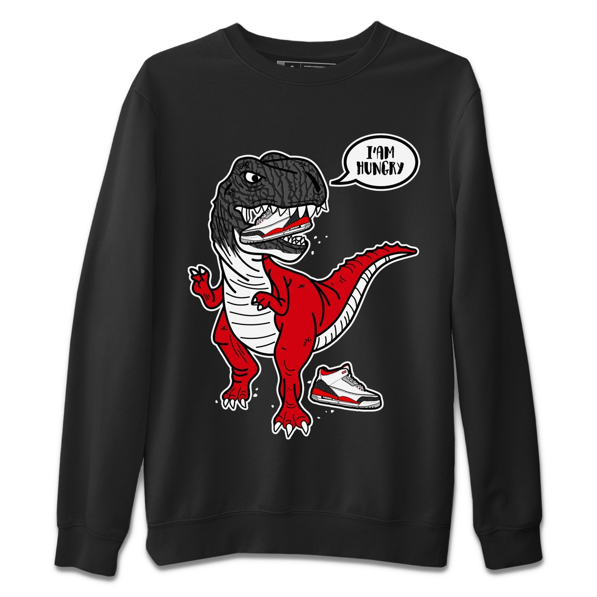Hungry Dino Unisex Tops - Air Jordan 3 Fire Red