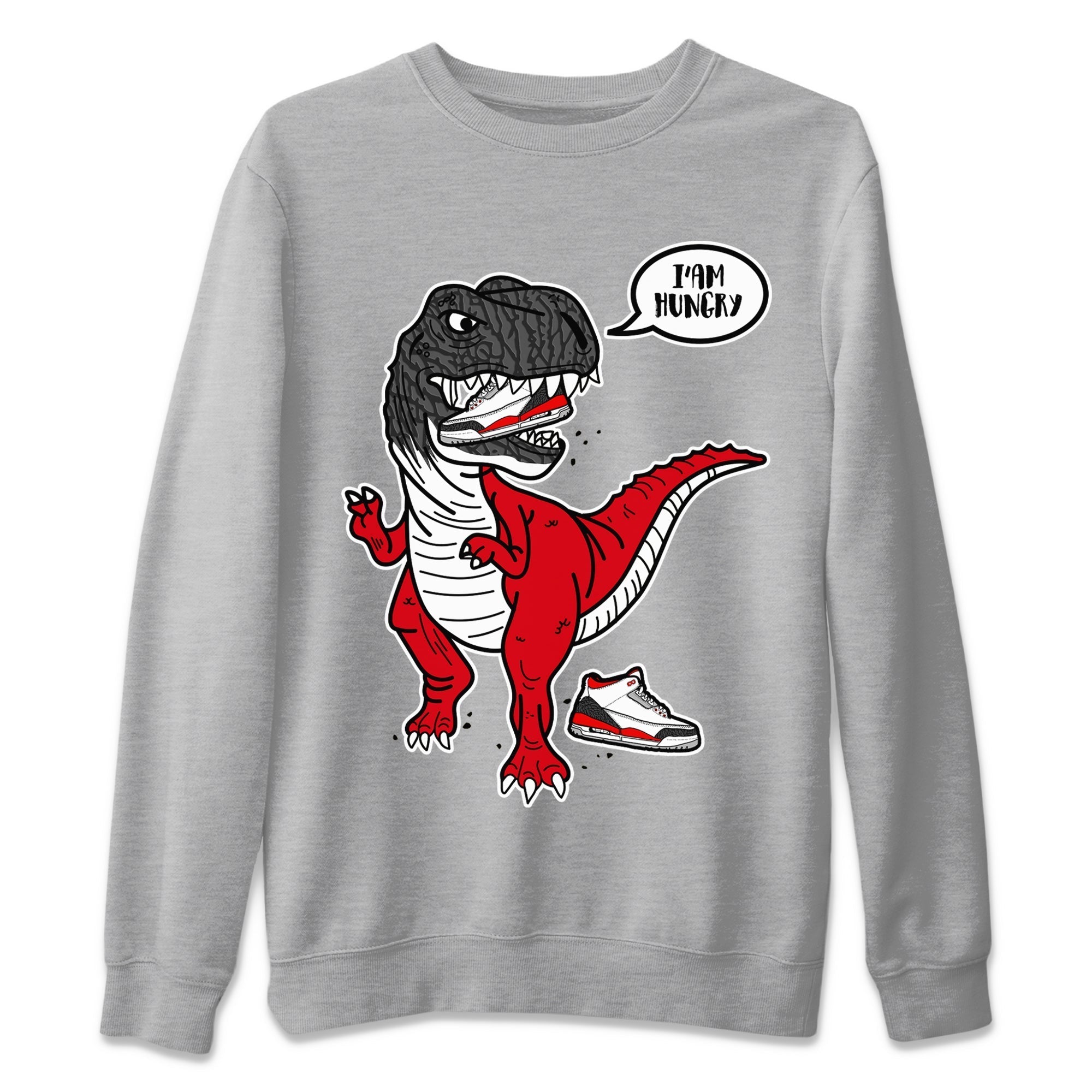 Hungry Dino Unisex Tops - Air Jordan 3 Fire Red