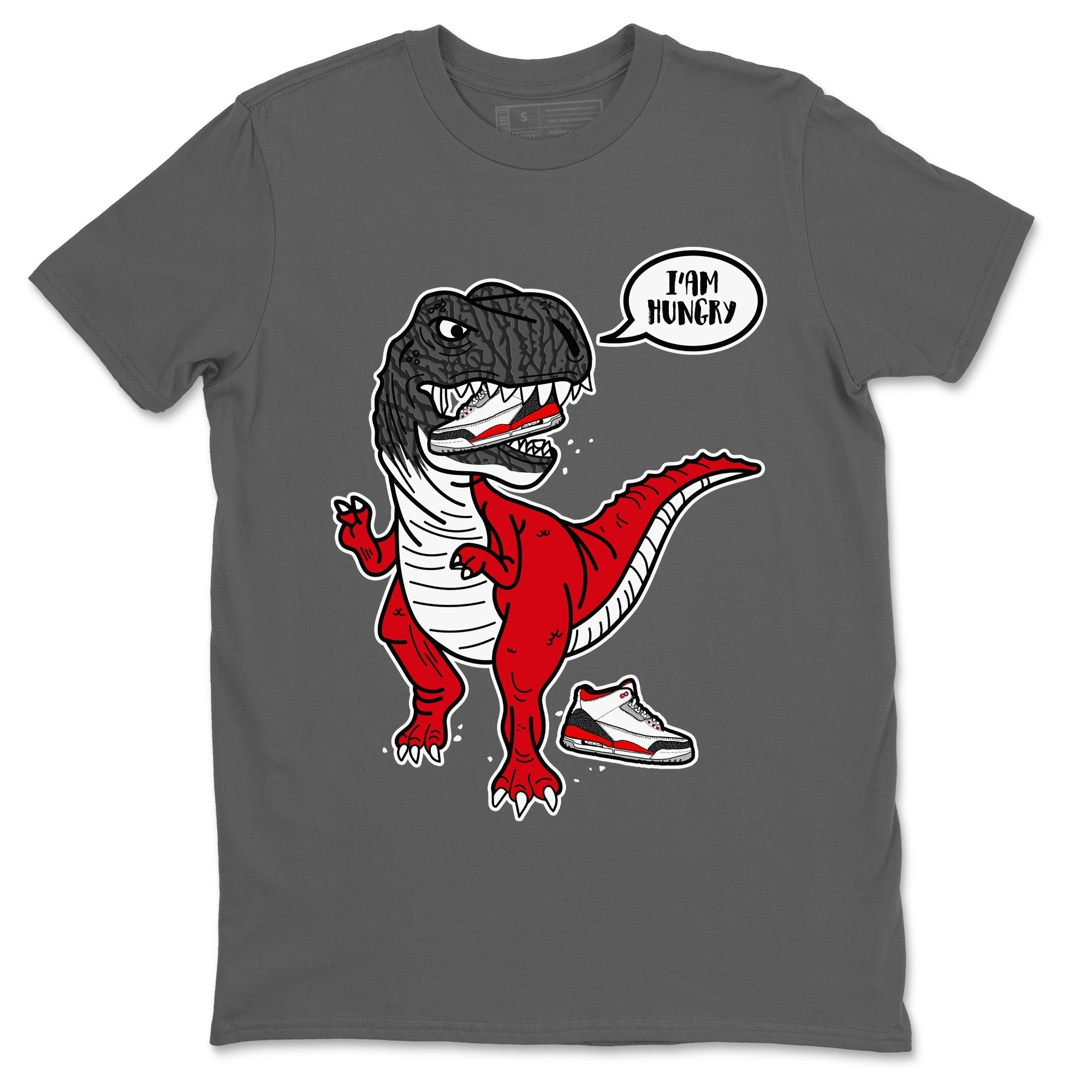Hungry Dino Unisex Tops - Air Jordan 3 Fire Red