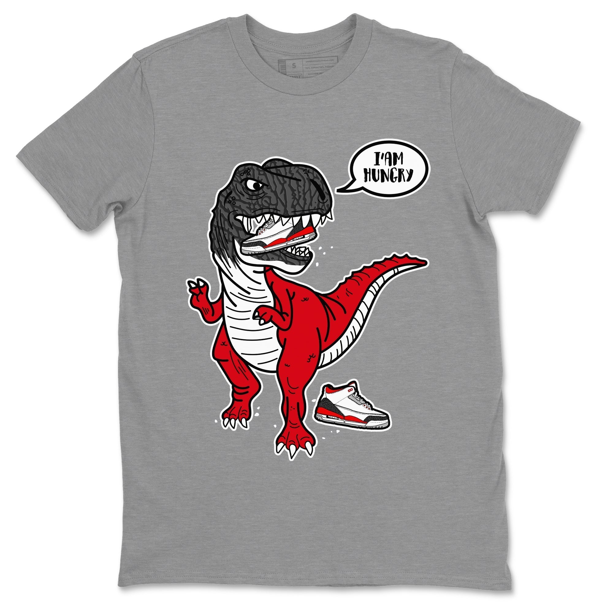 Hungry Dino Unisex Tops - Air Jordan 3 Fire Red