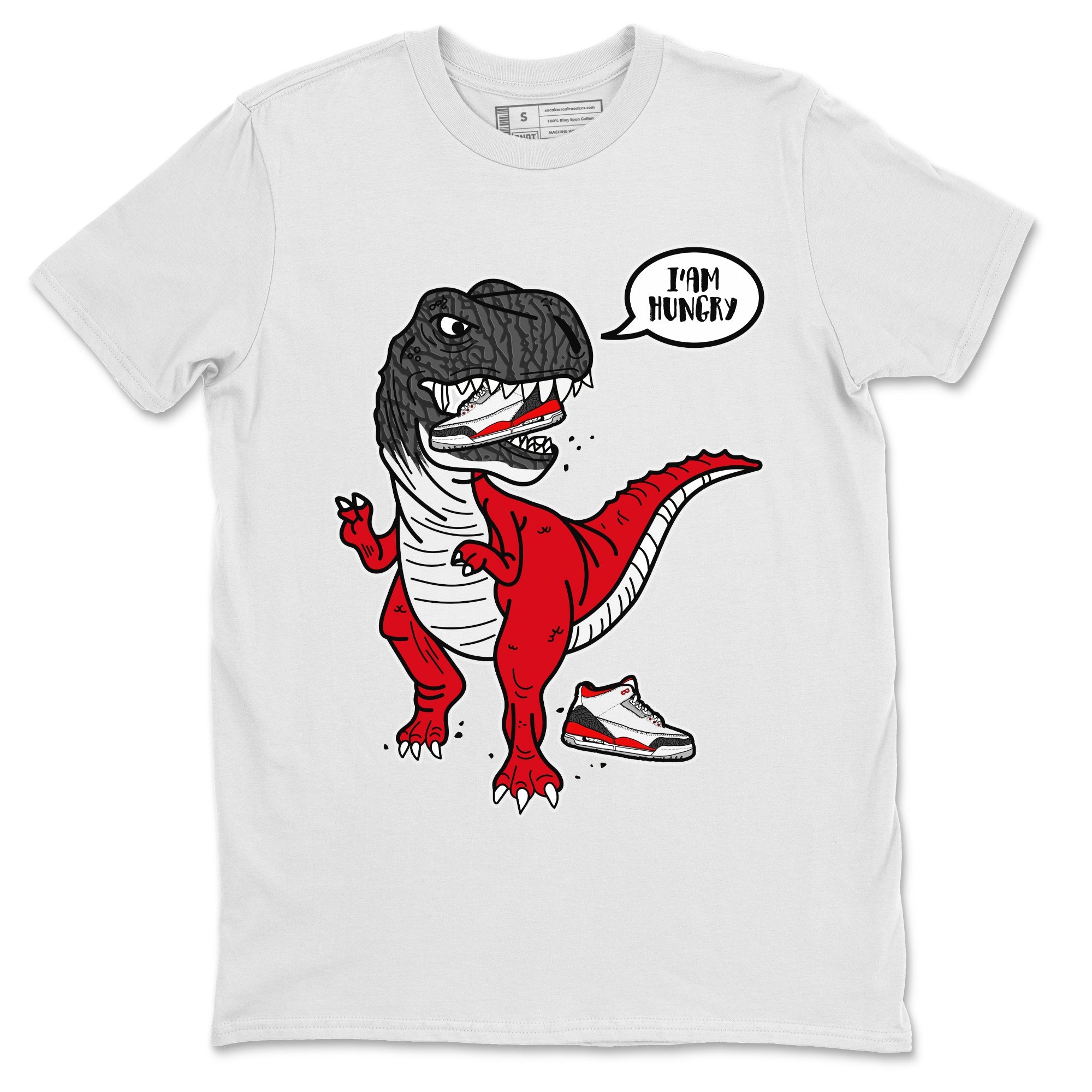 Hungry Dino Unisex Tops - Air Jordan 3 Fire Red