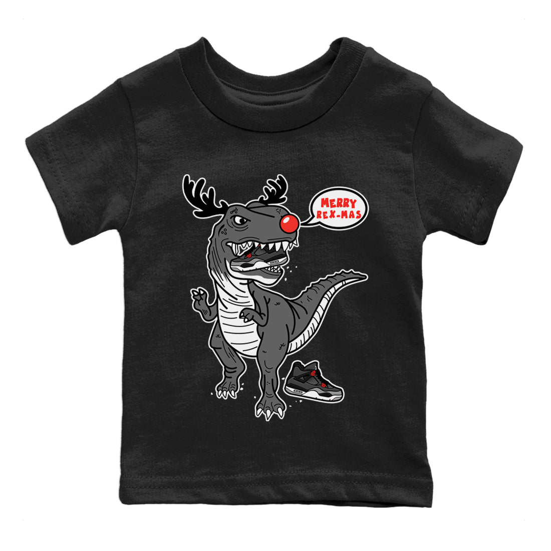 Hungry Dino Kids Tops - Air Jordan 4 Infrared