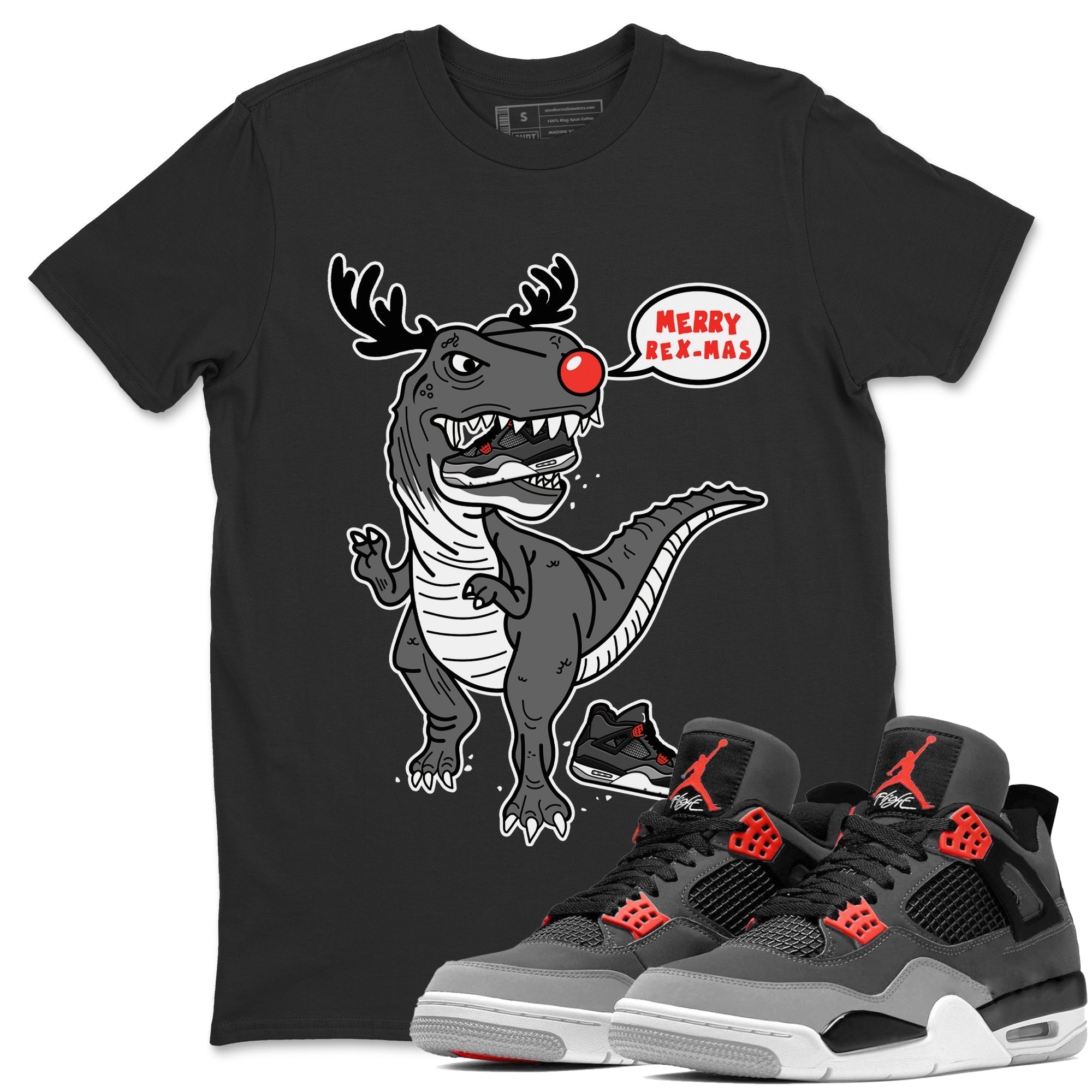 Hungry Dino Unisex Tops - Air Jordan 4 Infrared