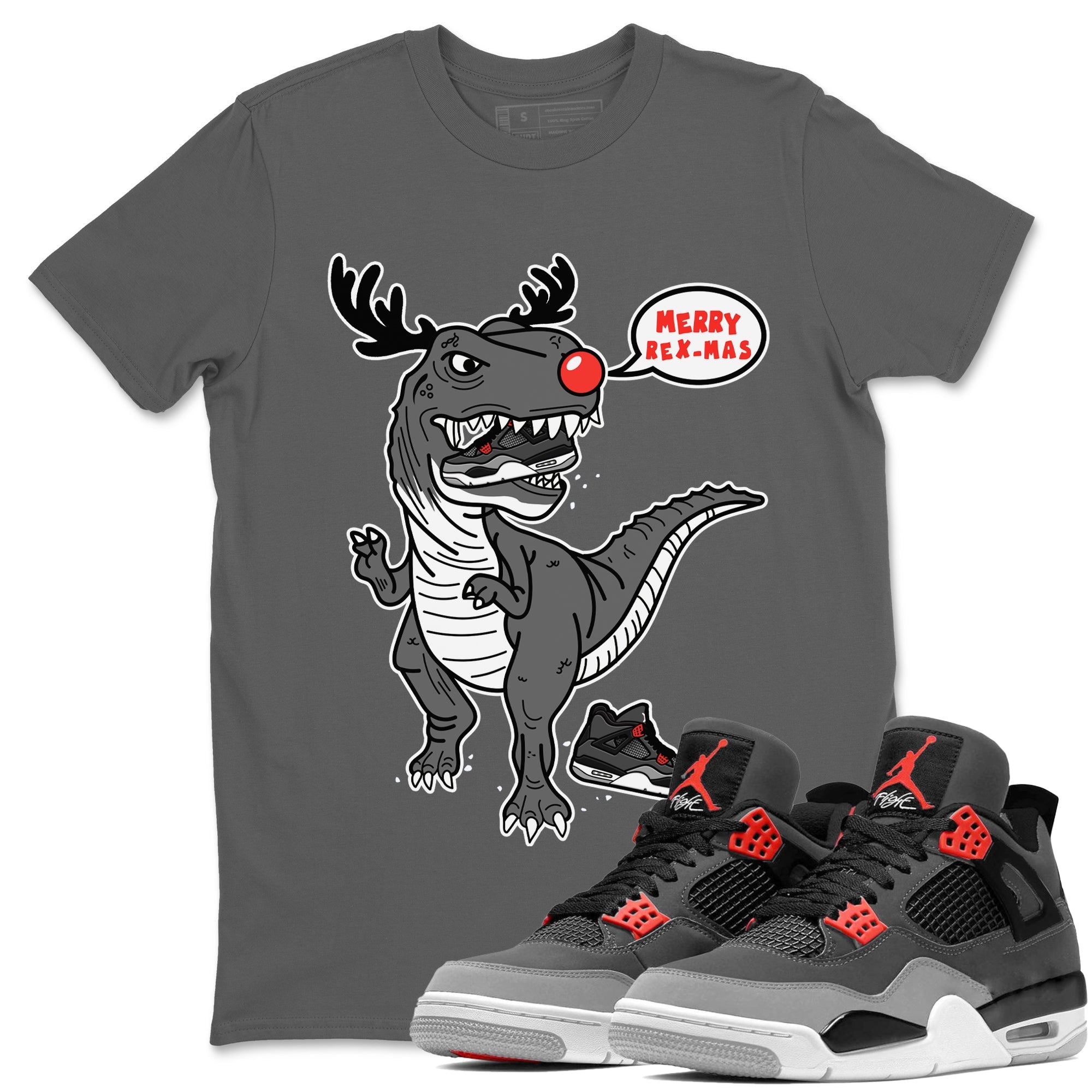 Hungry Dino Unisex Tops - Air Jordan 4 Infrared