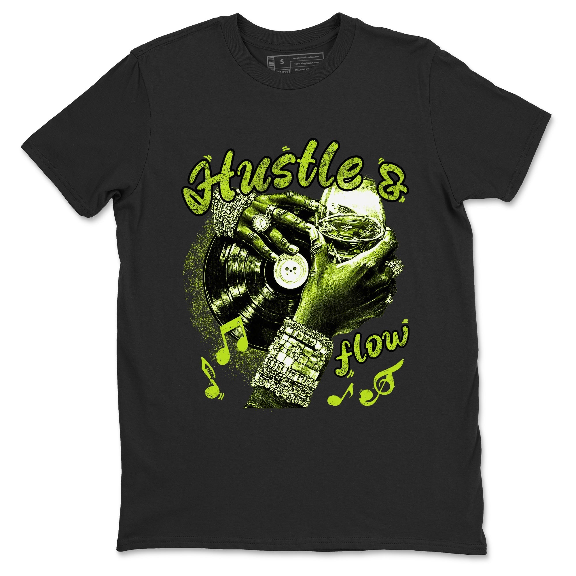 Hustle and Flow snkmatch Tees - Air Foamposite One Black Volt