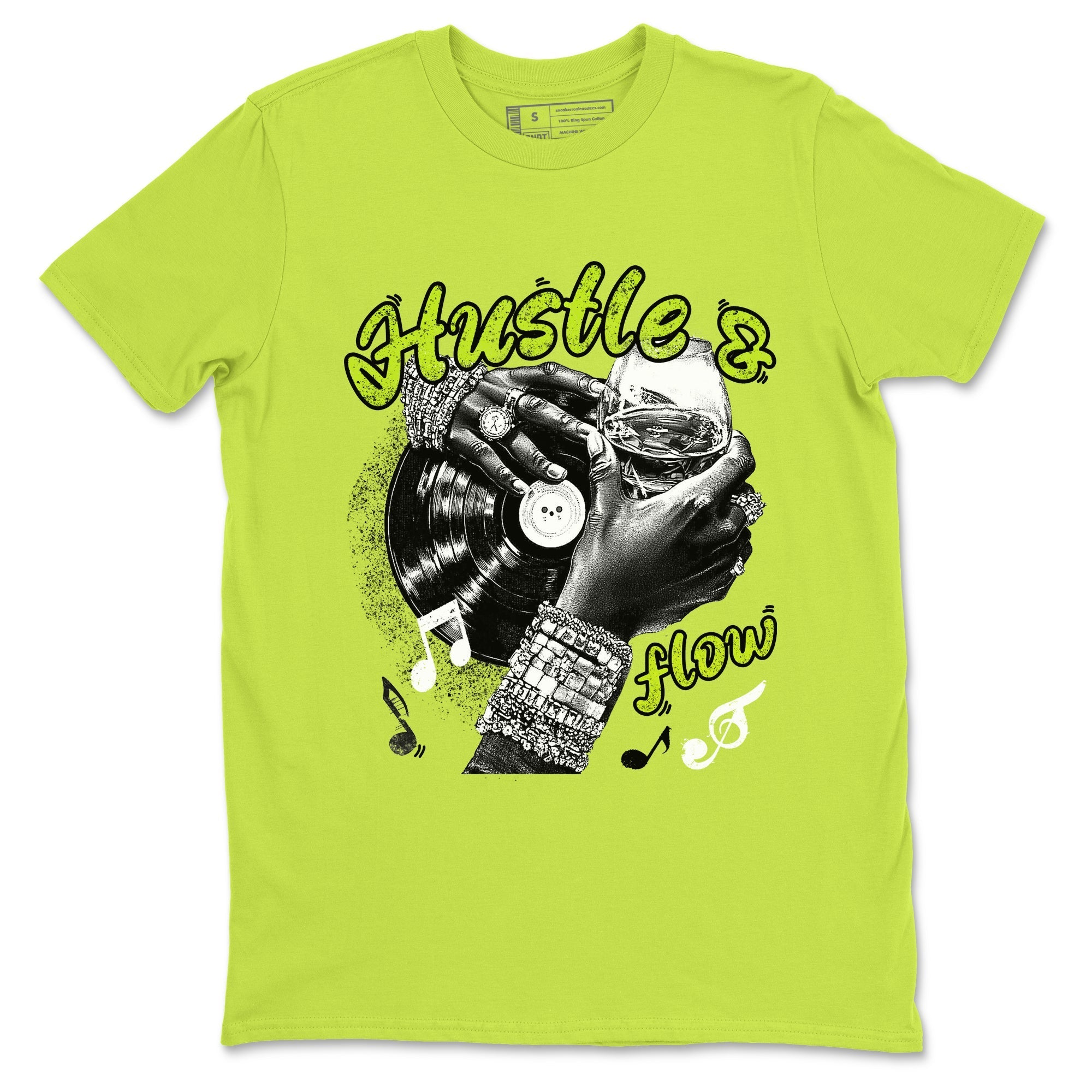 Hustle and Flow snkmatch Tees - Air Foamposite One Black Volt