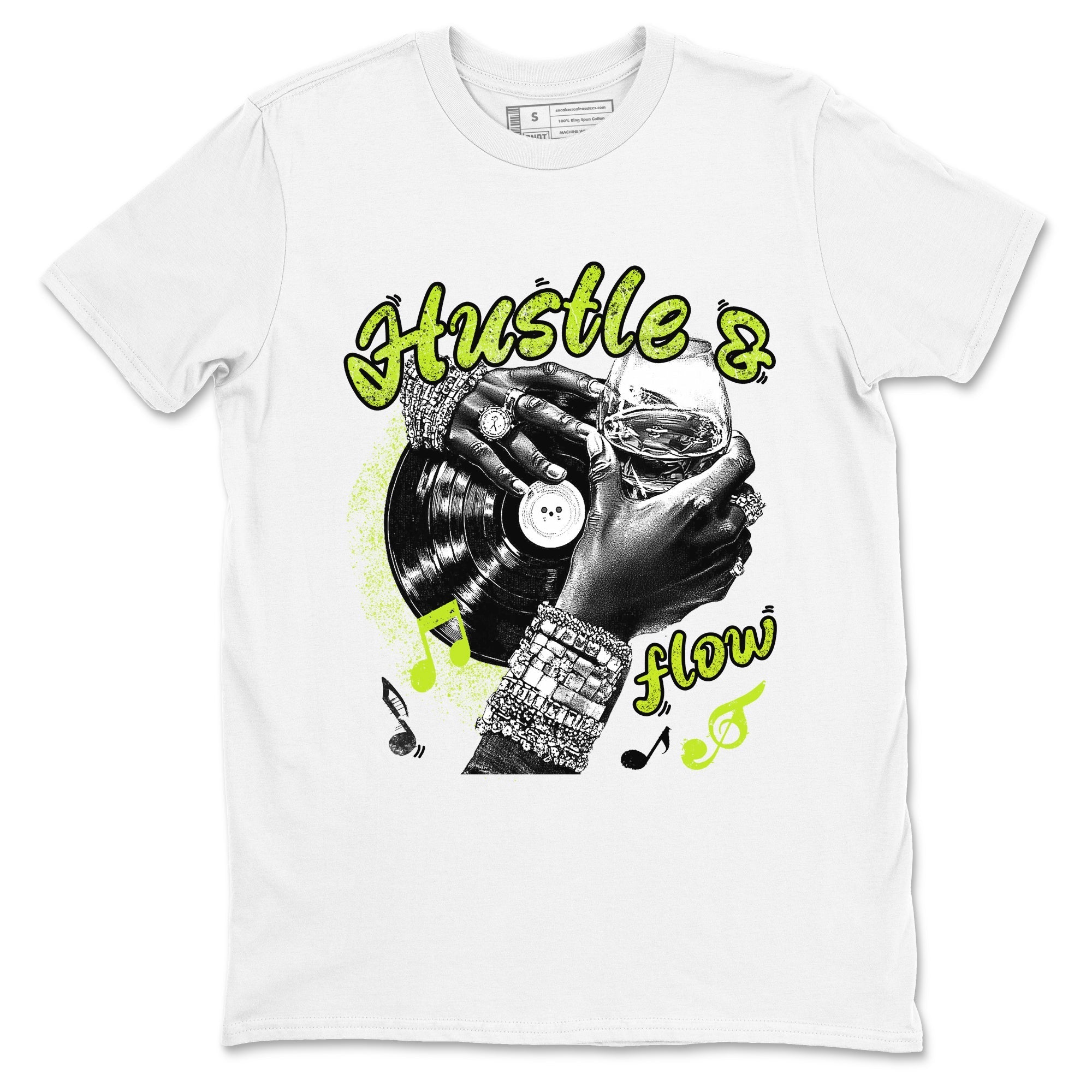 Hustle and Flow snkmatch Tees - Air Foamposite One Black Volt