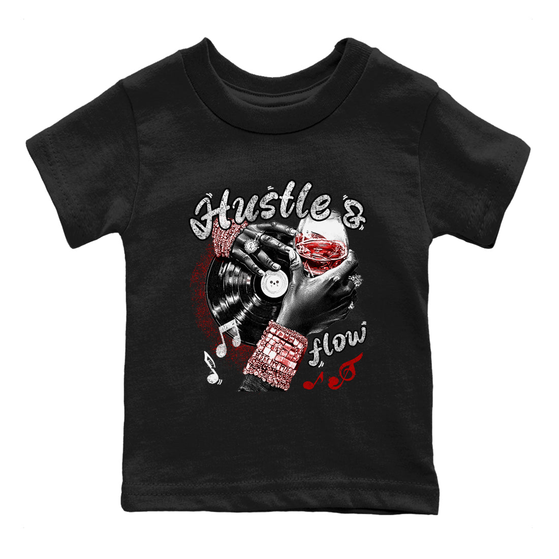 Hustle and Flow snkmatch Tees Kids - Air Jordan 11 Bred