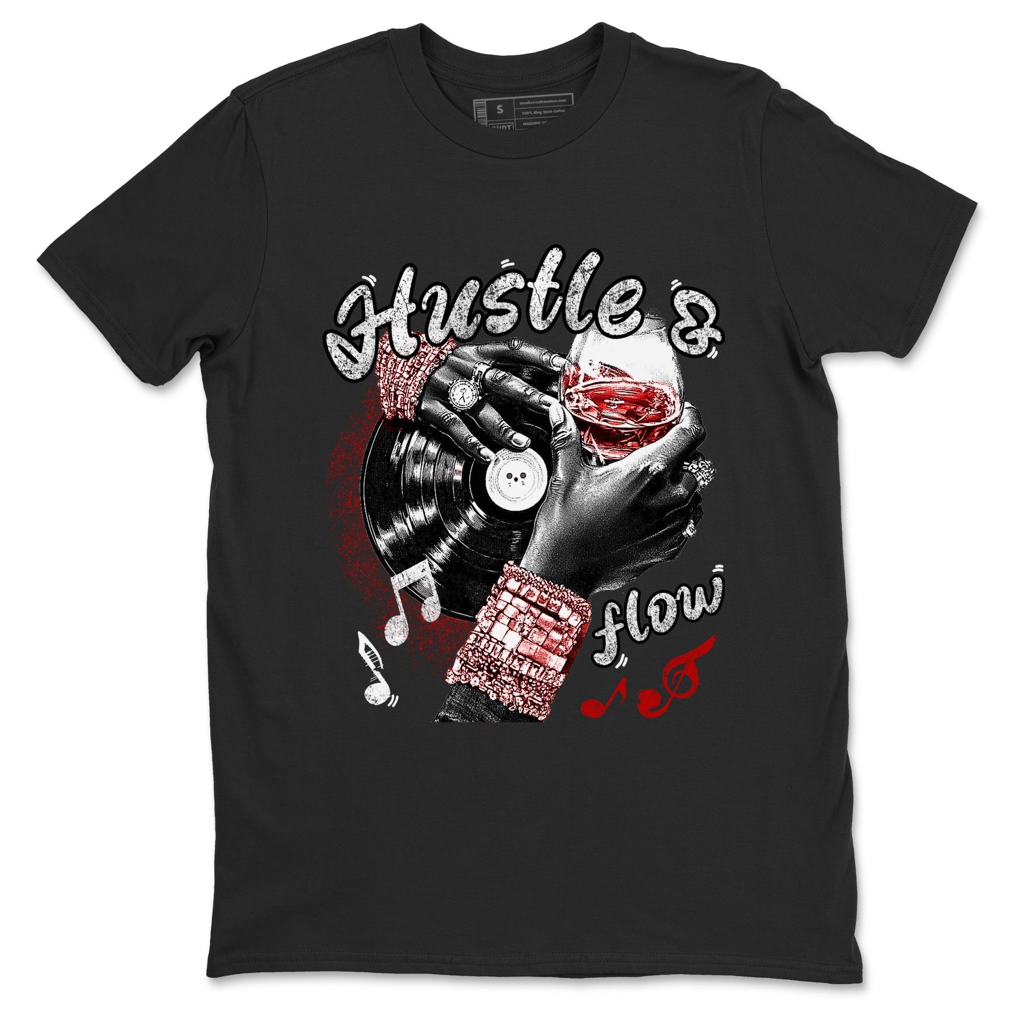 Hustle and Flow snkmatch Tees - Air Jordan 11 Bred