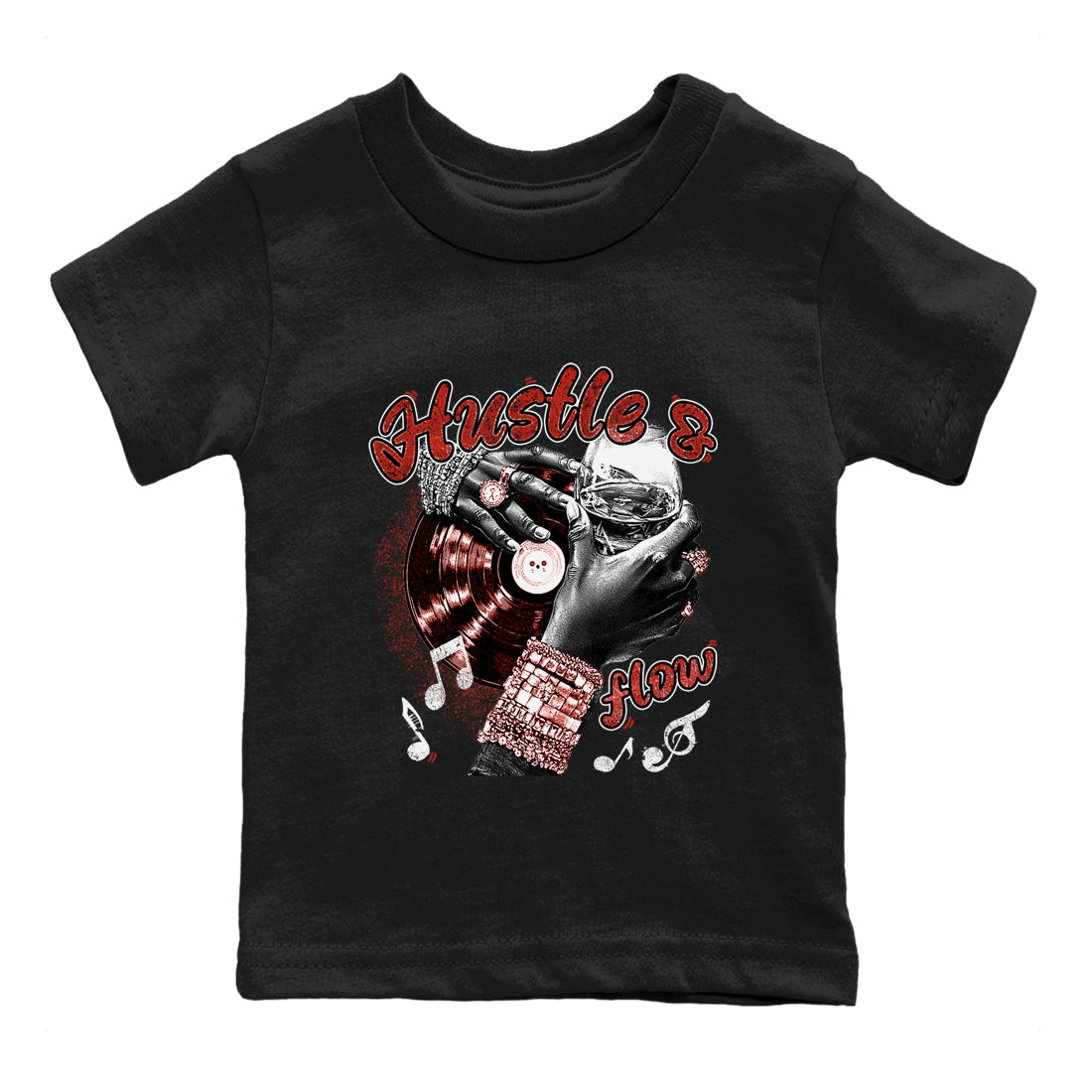 Hustle and Flow snkmatch Tees Kids - Air Jordan 4 Brick By Brick