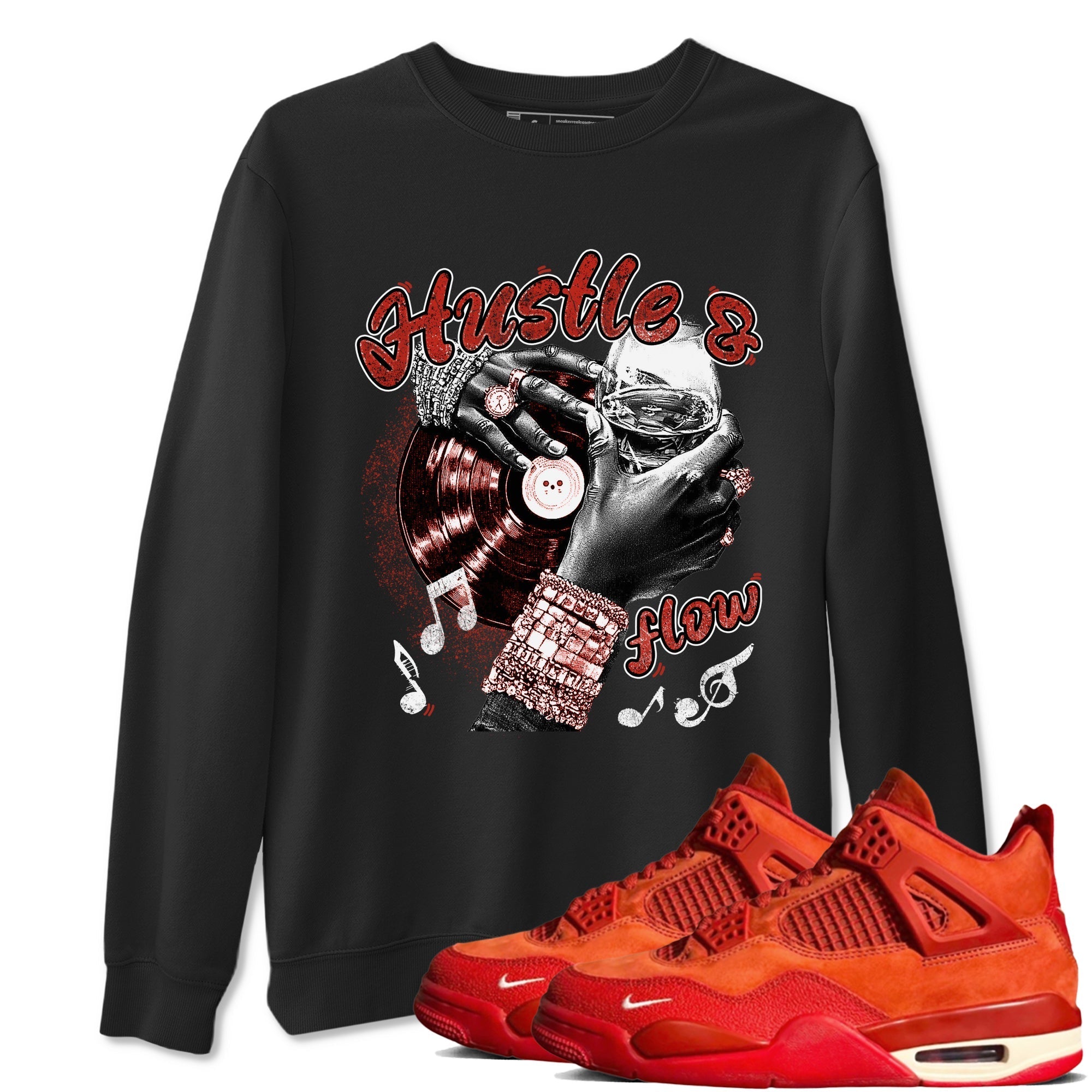 Hustle and Flow snkmatch Tees - Air Jordan 4 Brick By Brick
