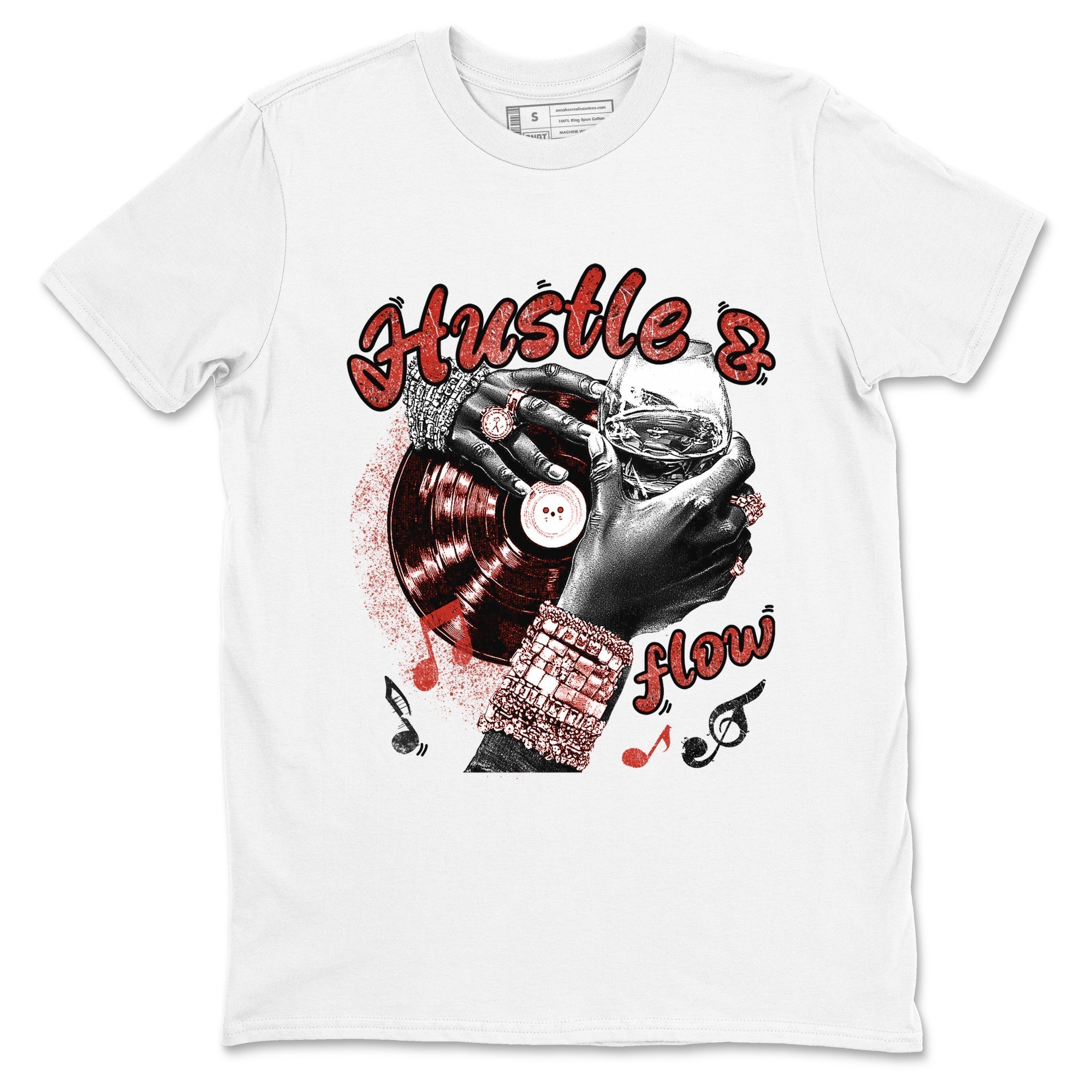 Hustle and Flow snkmatch Tees - Air Jordan 4 Brick By Brick