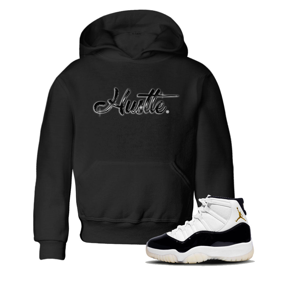 Hustle Chrome snkmatch Tee Kids - Air Jordan 11 Gratitude