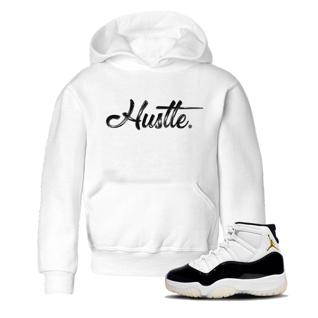 Hustle Chrome snkmatch Tee Kids - Air Jordan 11 Gratitude