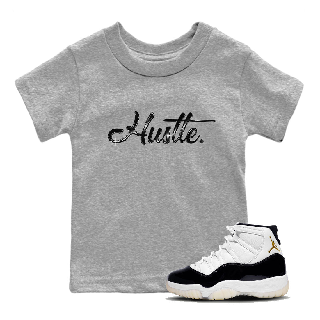 Hustle Chrome snkmatch Tee Kids - Air Jordan 11 Gratitude
