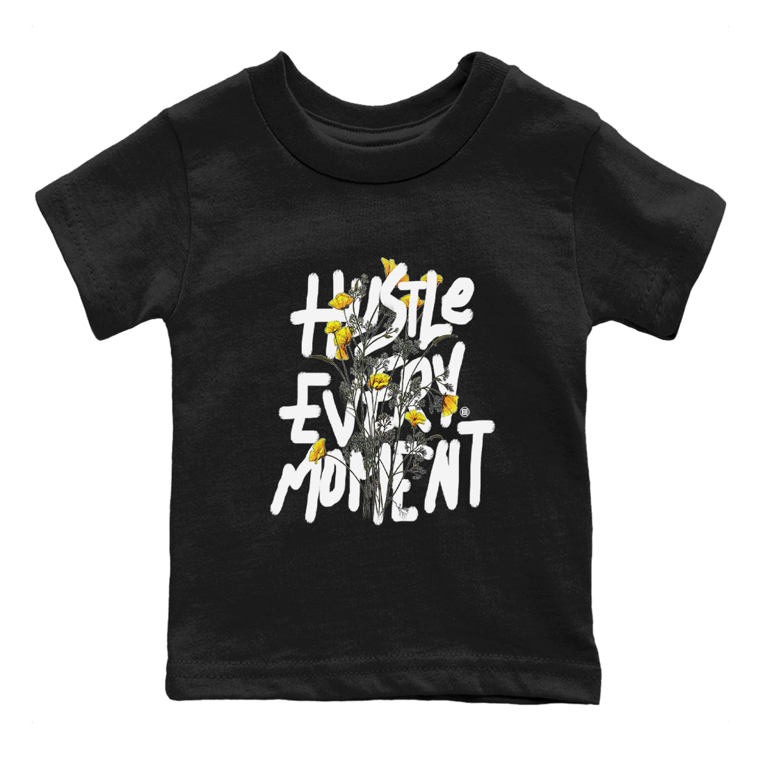 Hustle Every Moment Kids Tops - Air Jordan 11 Yellow Python