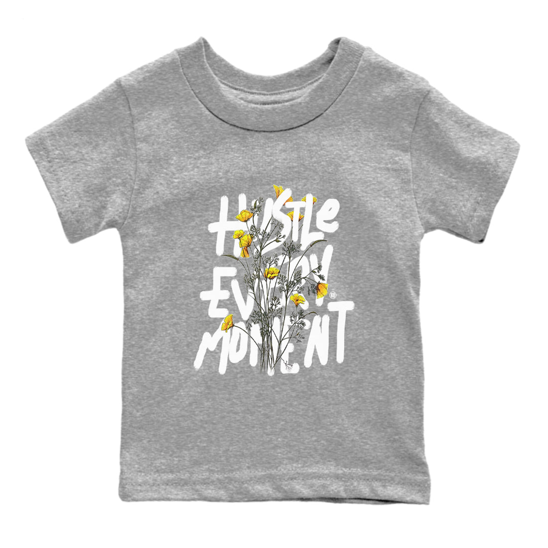 Hustle Every Moment Kids Tops - Air Jordan 11 Yellow Python