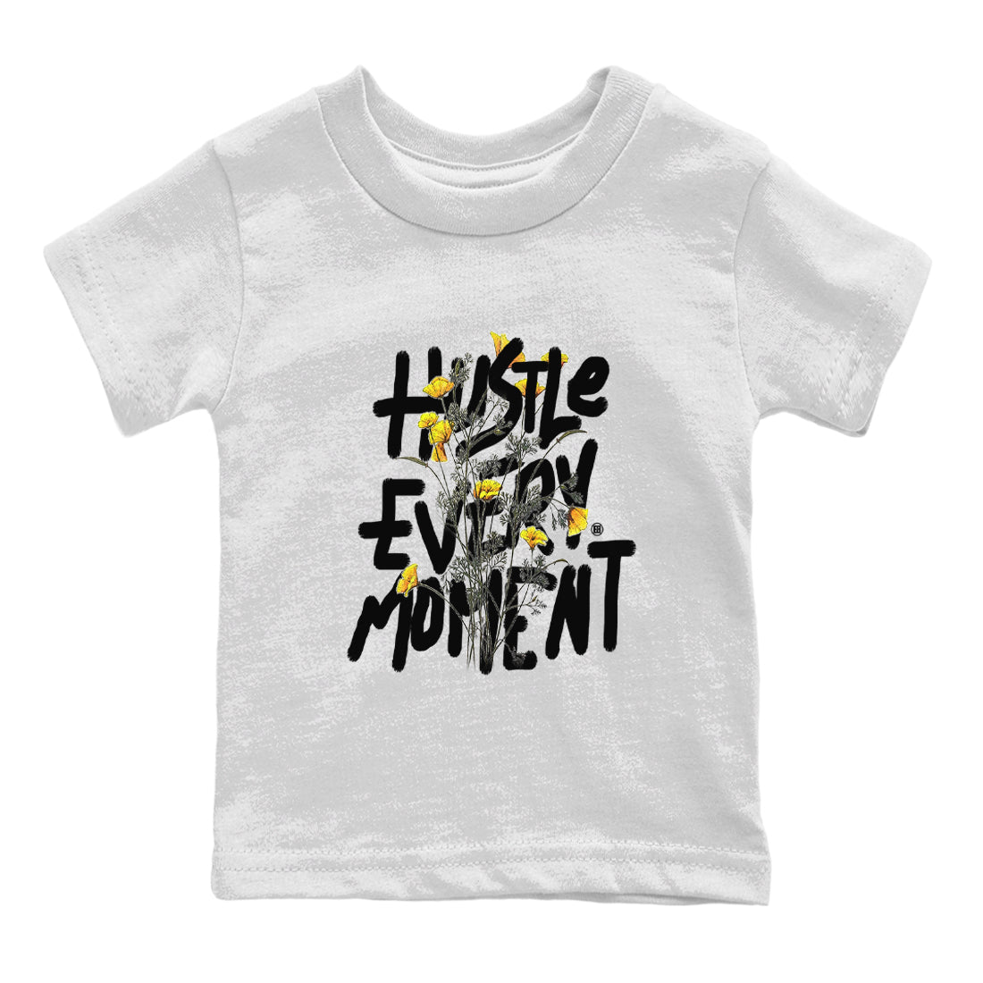 Hustle Every Moment Kids Tops - Air Jordan 11 Yellow Python