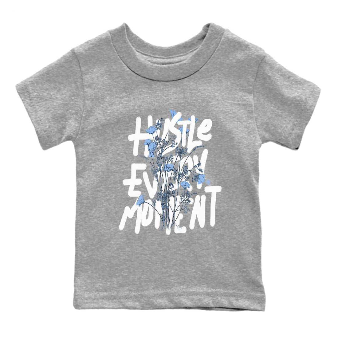 Hustle Every Moment snkmatch Tees Kids - Air Jordan 4 Forget Me Not
