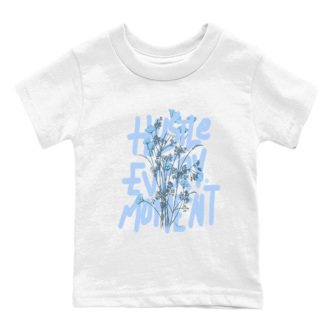 Hustle Every Moment snkmatch Tees Kids - Air Jordan 4 Forget Me Not
