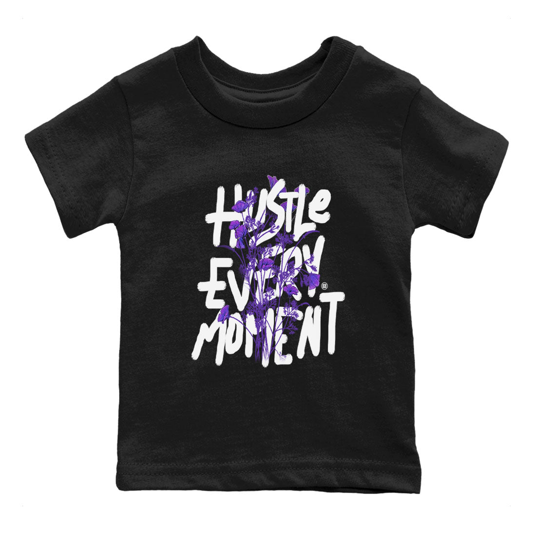 Hustle Every Moment snkmatch Tees Kids - Dunk Low Court Purple