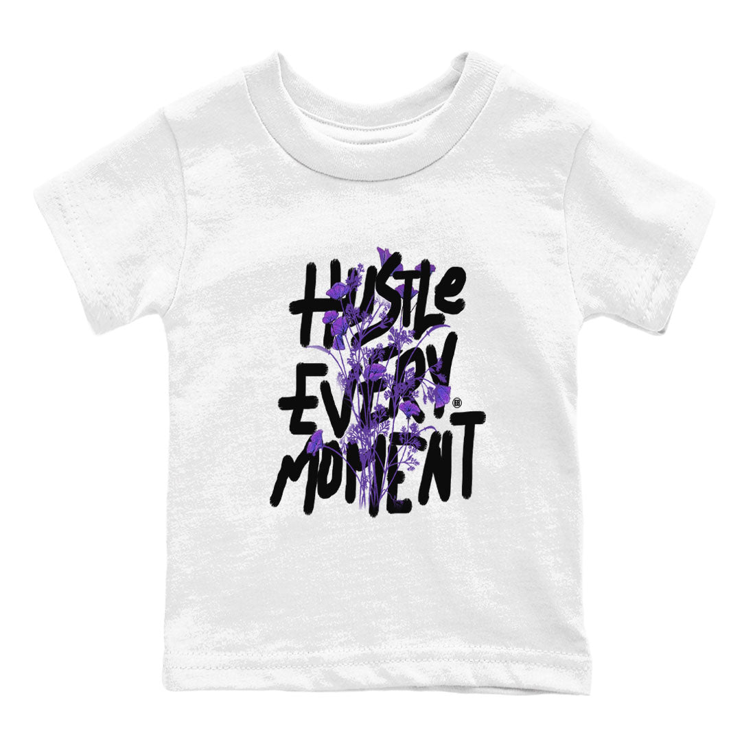 Hustle Every Moment snkmatch Tees Kids - Dunk Low Court Purple