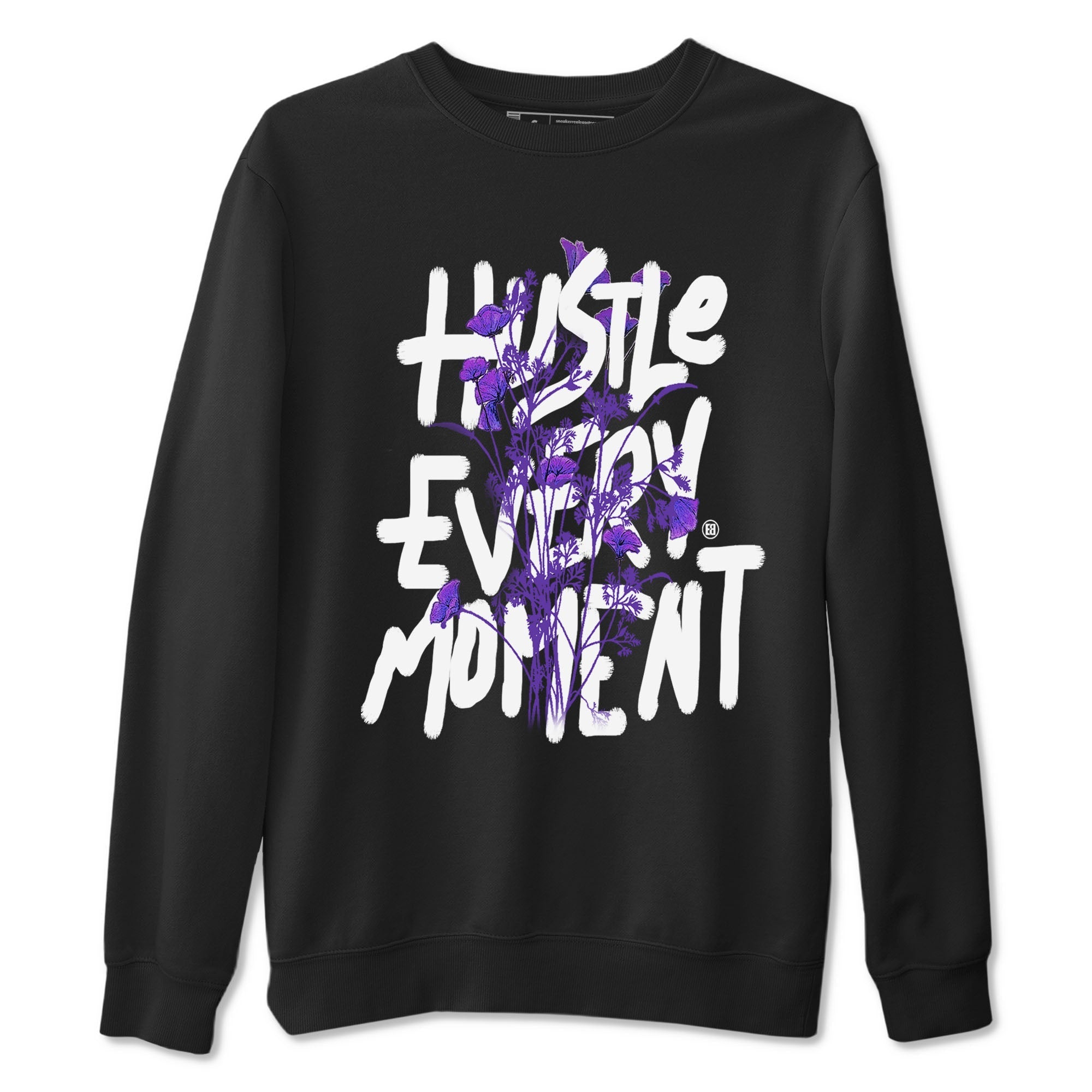 Hustle Every Moment snkmatch Tees - Dunk Low Court Purple