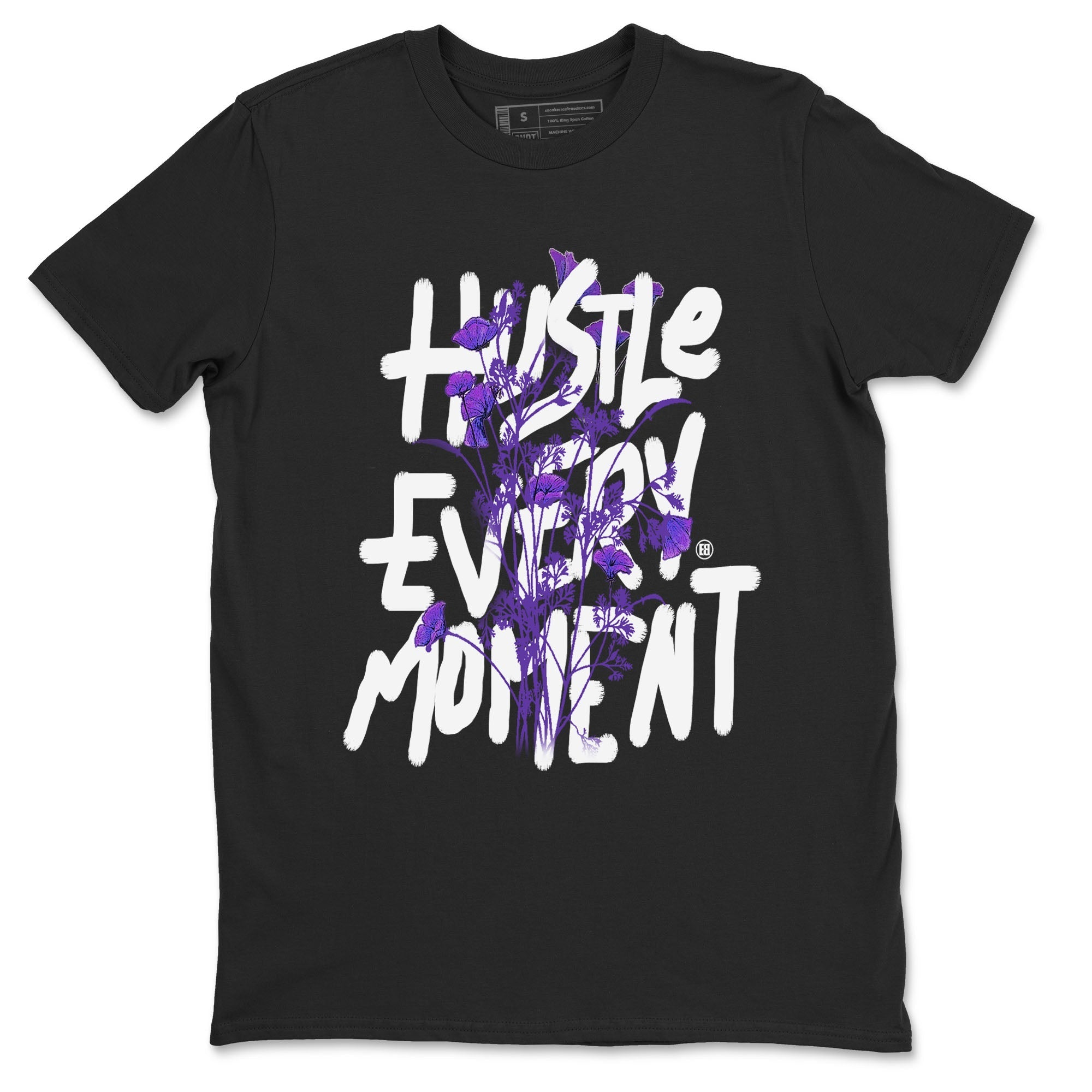 Hustle Every Moment snkmatch Tees - Dunk Low Court Purple